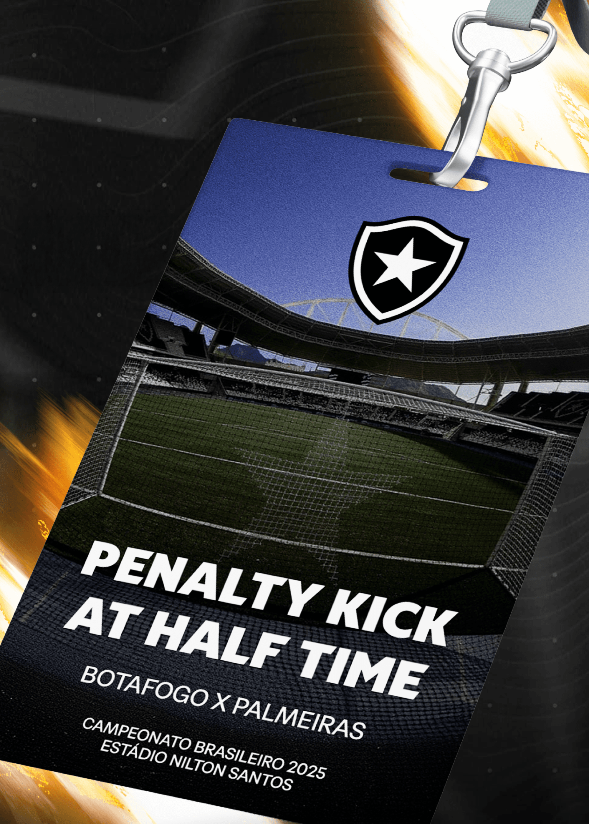 Cobrança de Penâlti no Intervalo do Jogo - Botafogo x Palmeiras