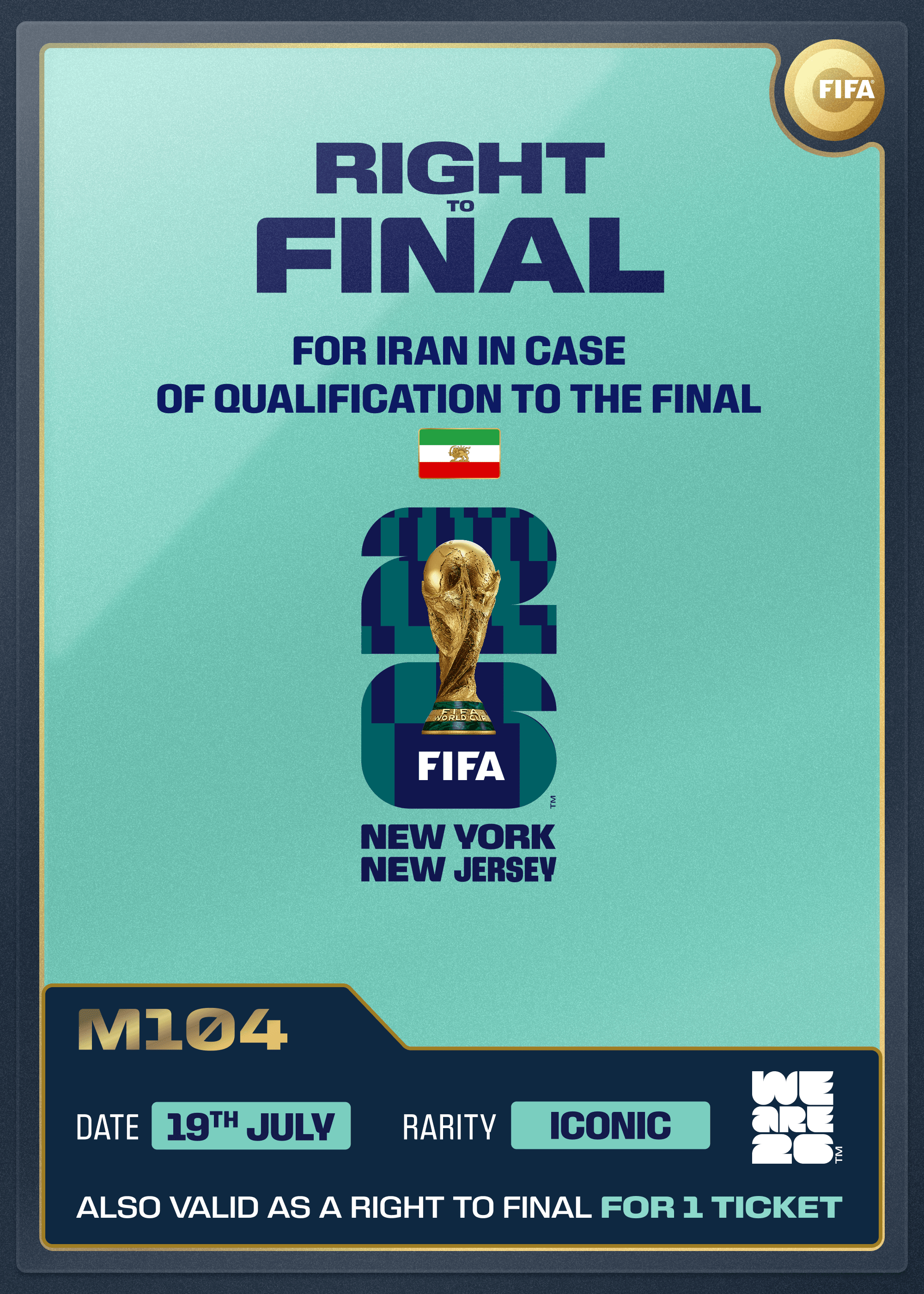 Right to Final: Team Iran