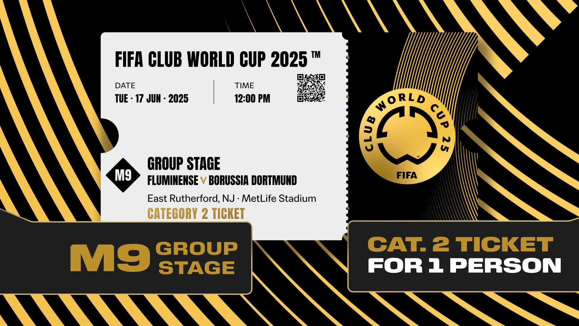 Collectible valid as a ticket to FIFA Club World Cup 2025™ M9 Fluminense vs Borussia Dortmund