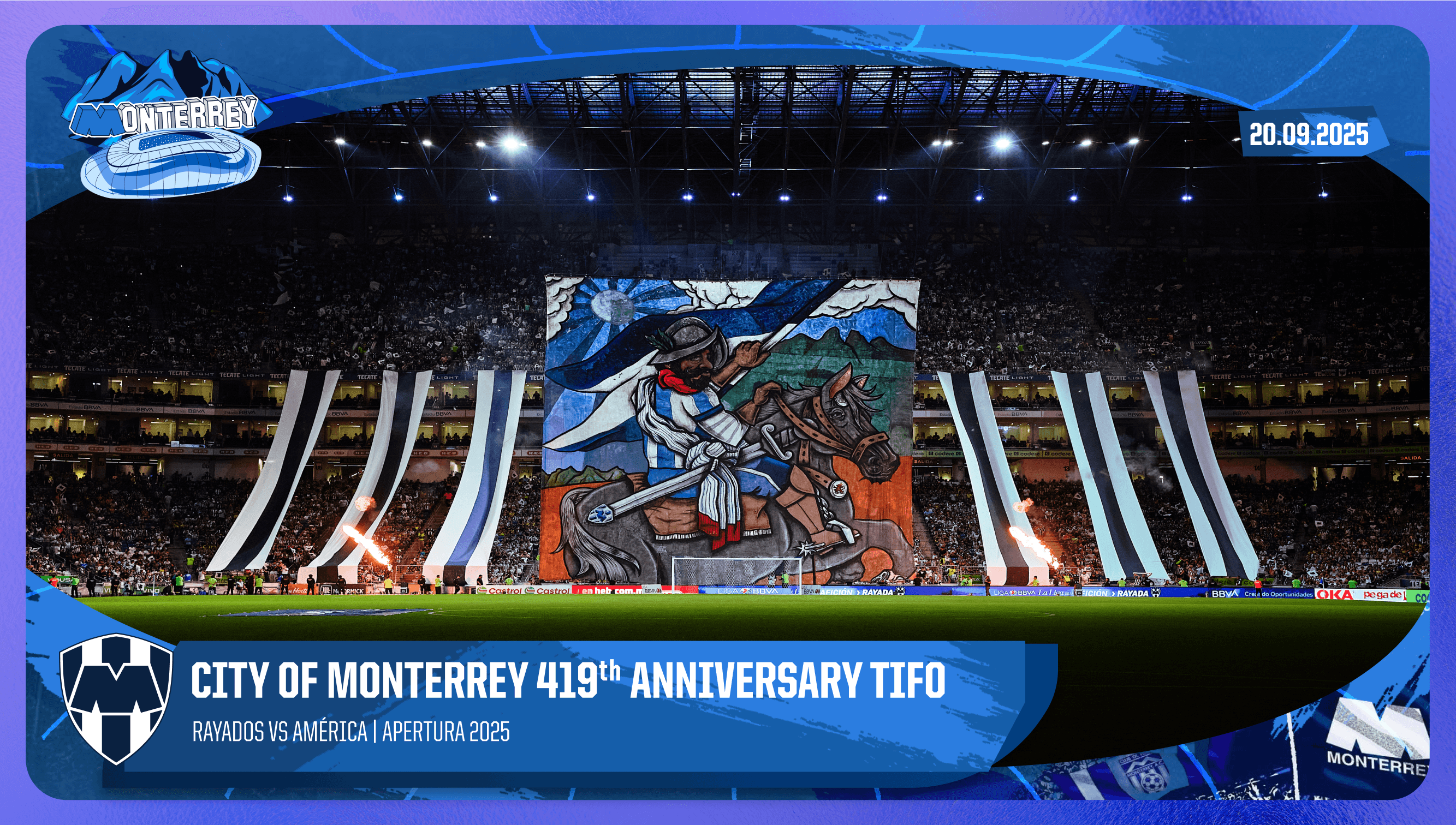 City of Monterrey 419th Anniversary TIFO