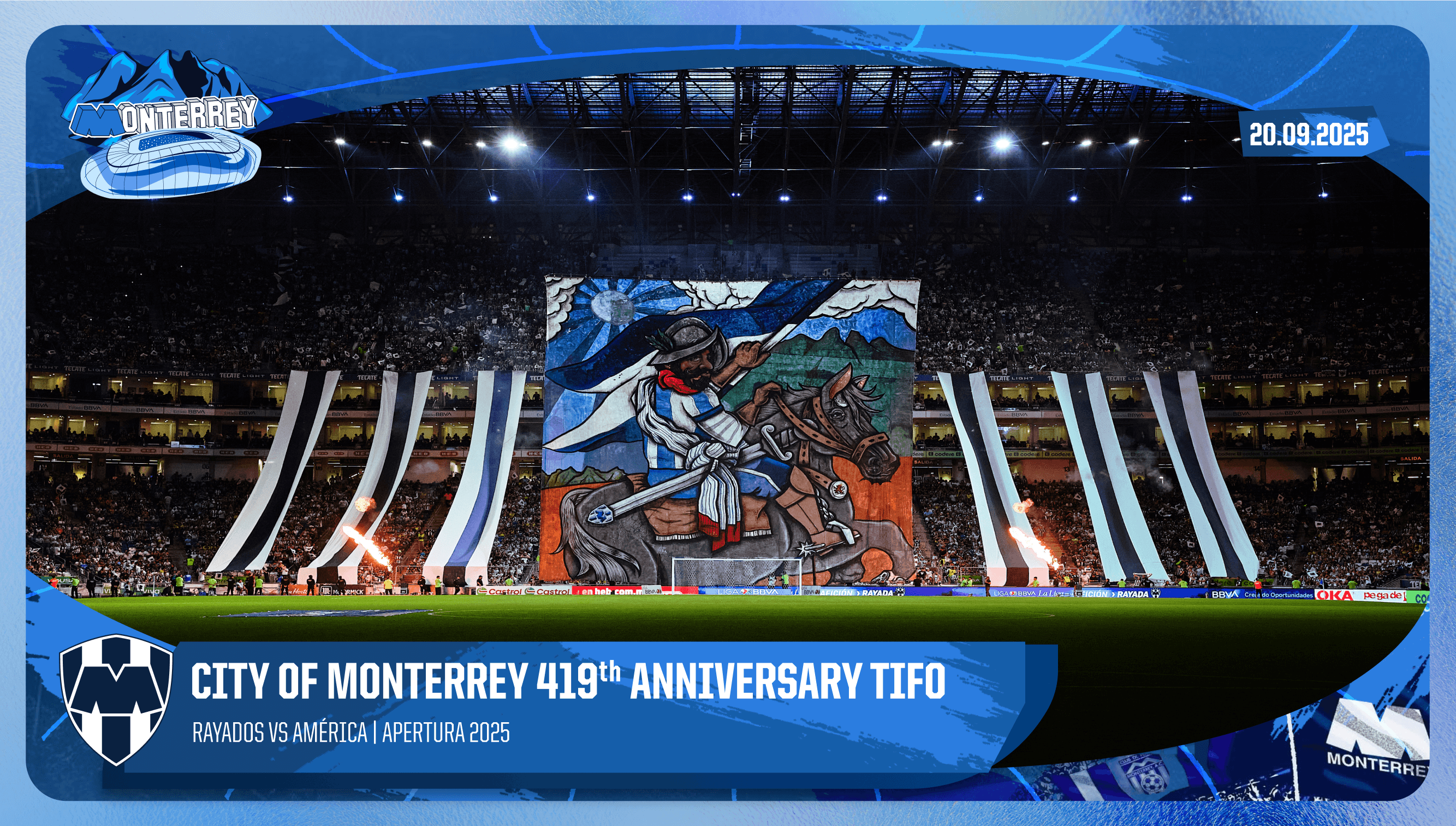 City of Monterrey 419th Anniversary TIFO
