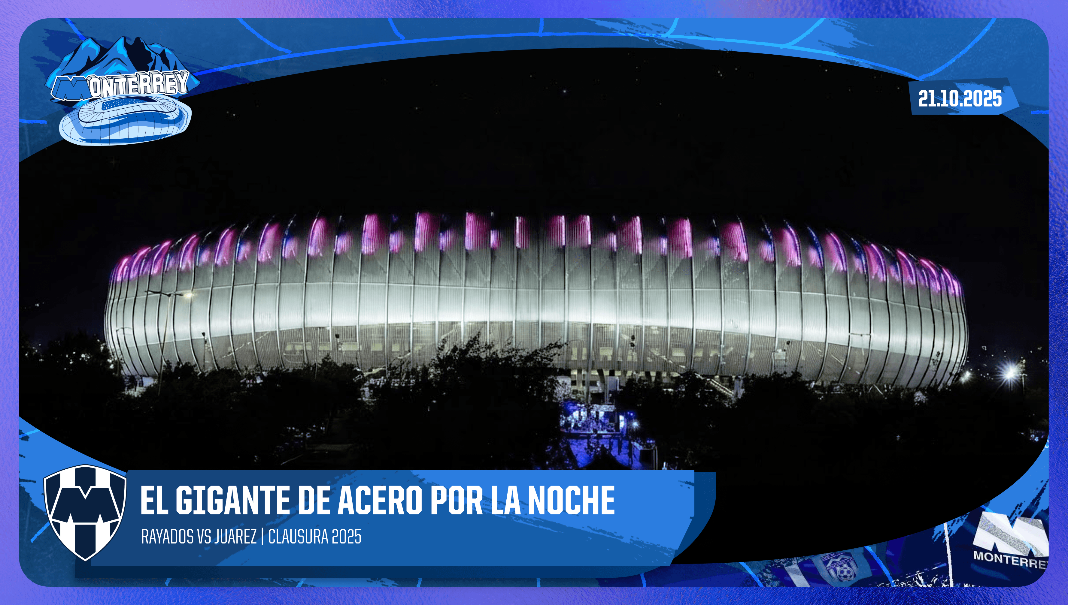 El Gigante de Acero por la Noche
