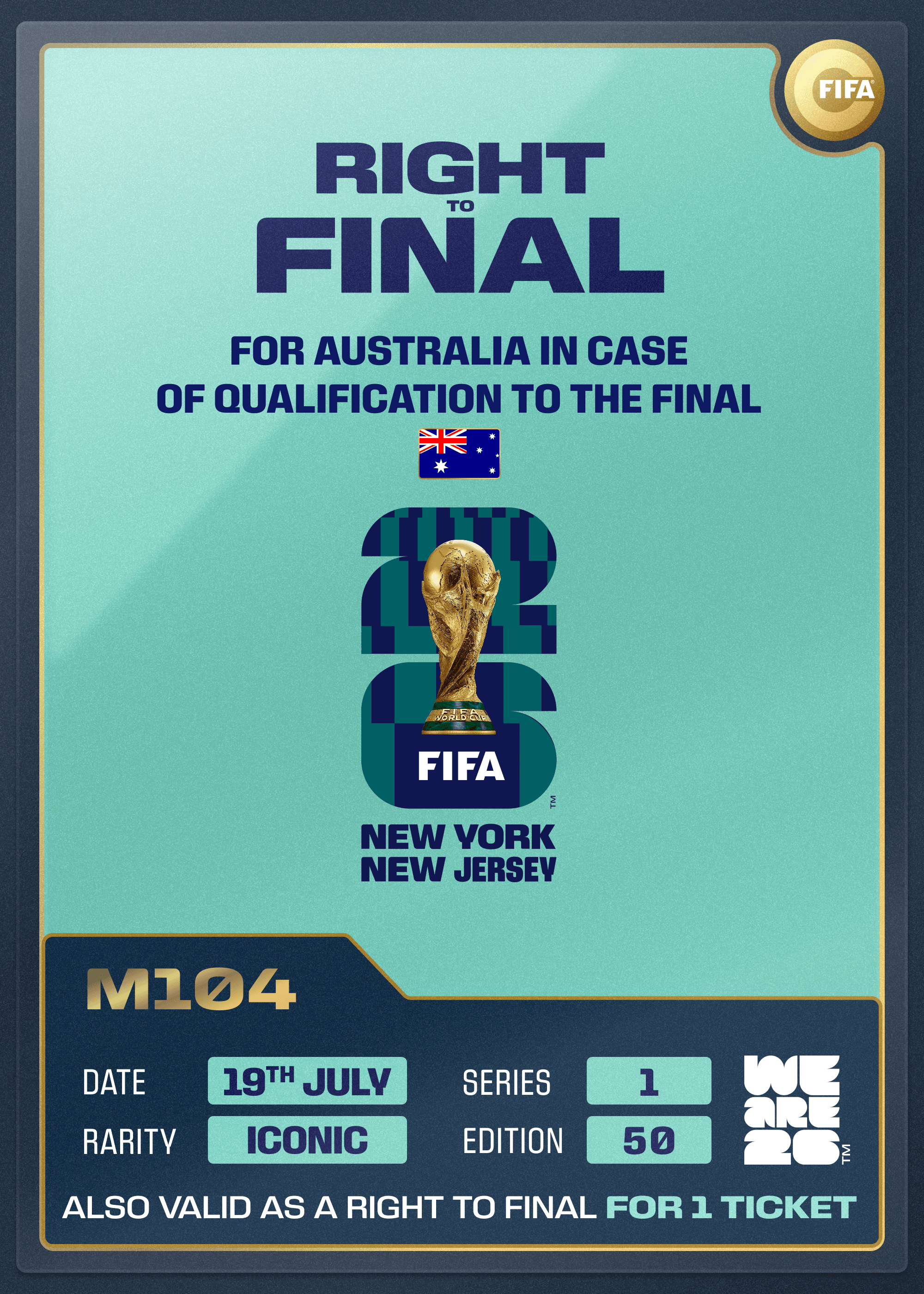 Right to Final: Team Australia