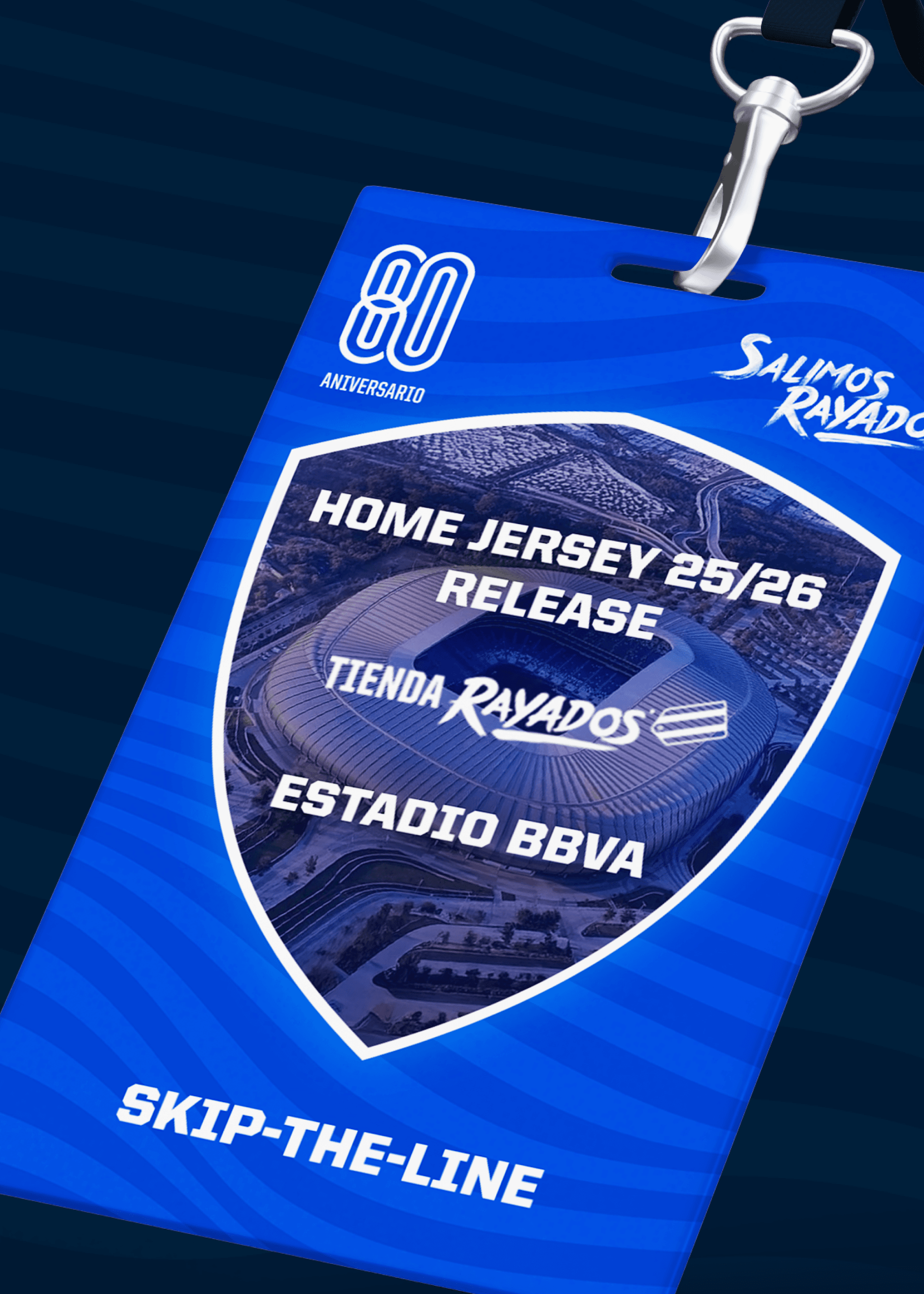 Skip-the-Line Access at Tienda Rayados Estadio BBVA - Home Jersey 25/26 Release