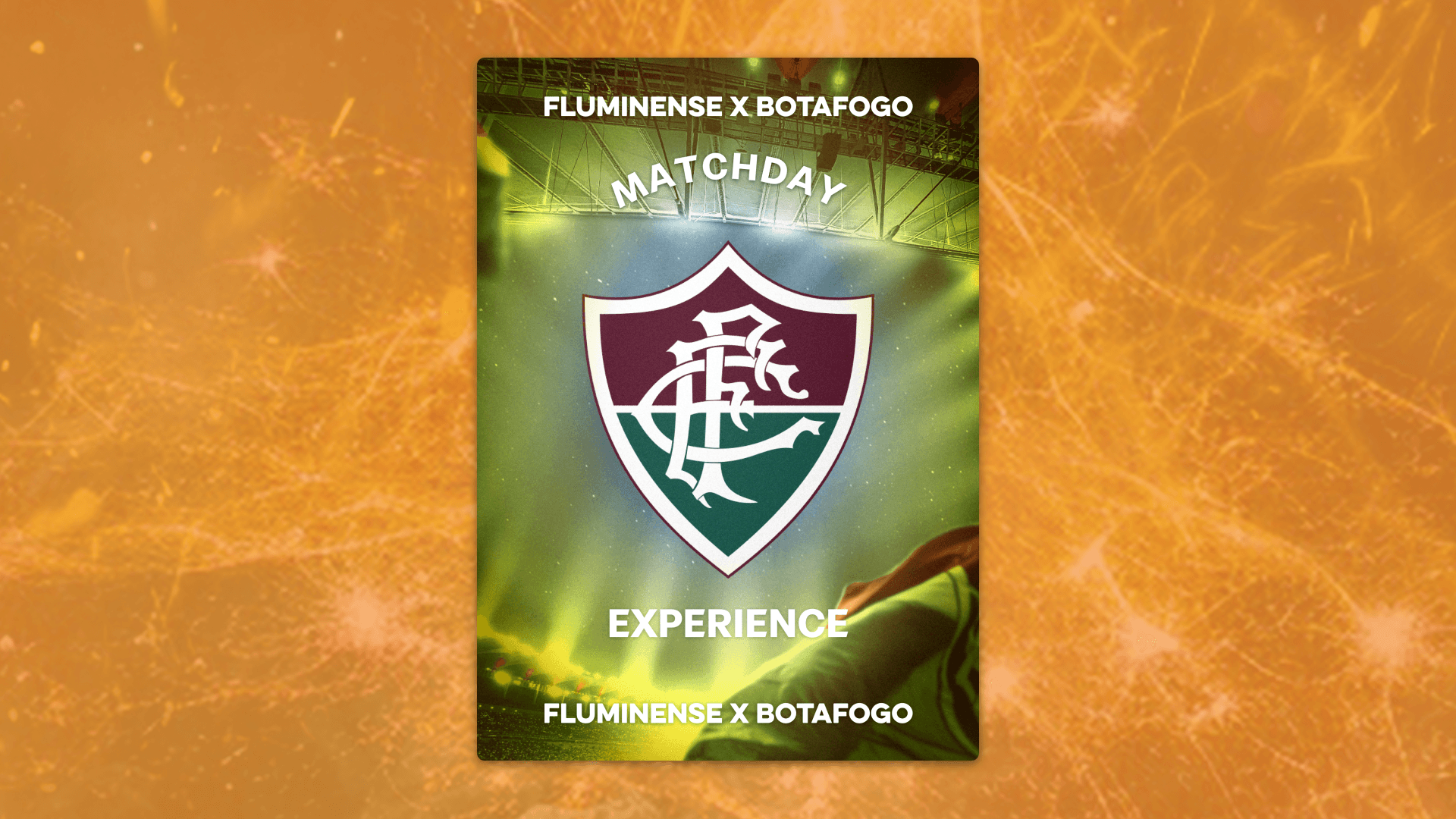 Reward card valid for a single pass to a Fluminense vs Botafogo Matchday Experience