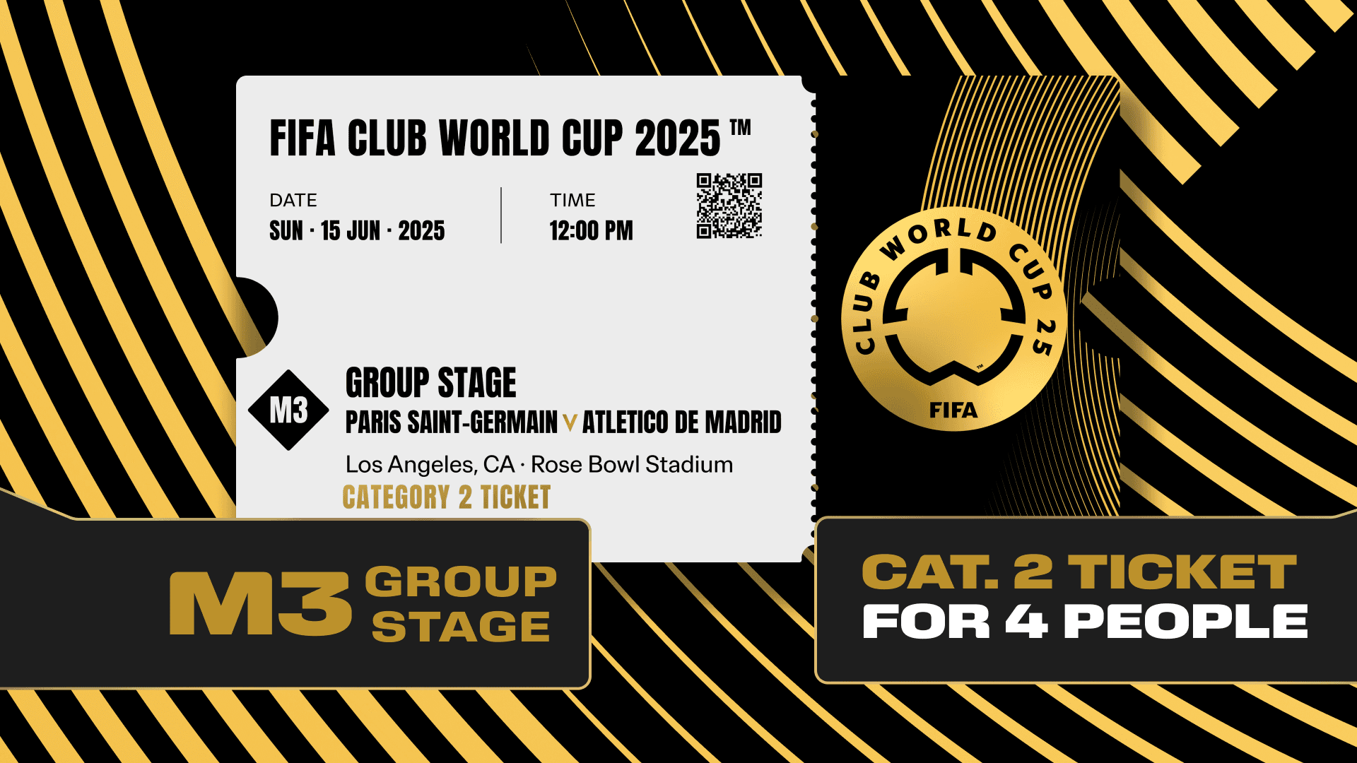 Combo Reward: 4X Tickets FIFA Club World Cup 2025™ M3 + RTB M97 to FIFA World Cup 26™
