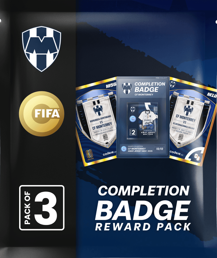 CF Monterrey - Away Jersey MDC 2025 | Signed Collection Reward Pack