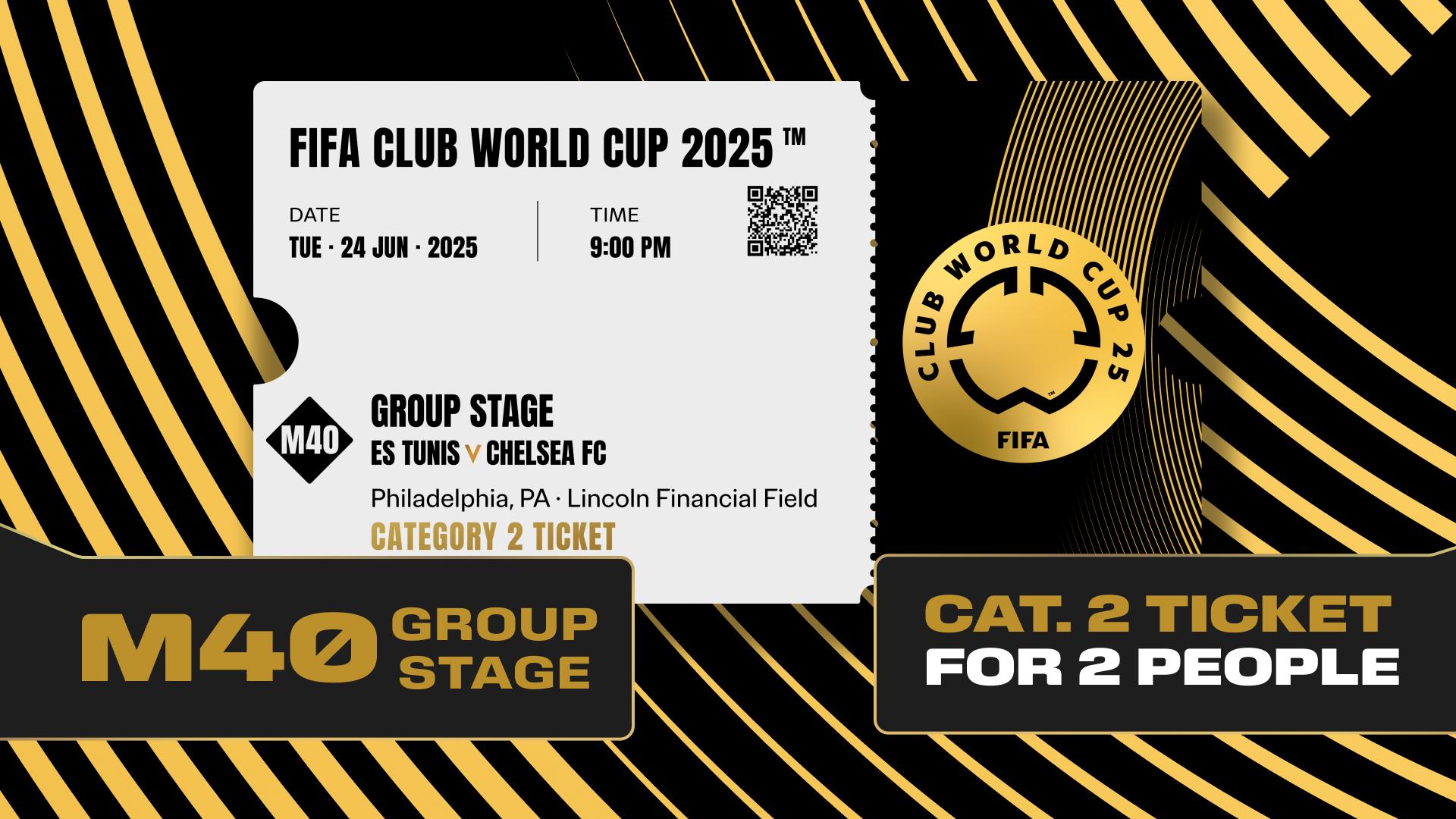 Combo Reward: 2X Tickets FIFA Club World Cup 2025™ M40 + RTB M71 to FIFA World Cup 26™