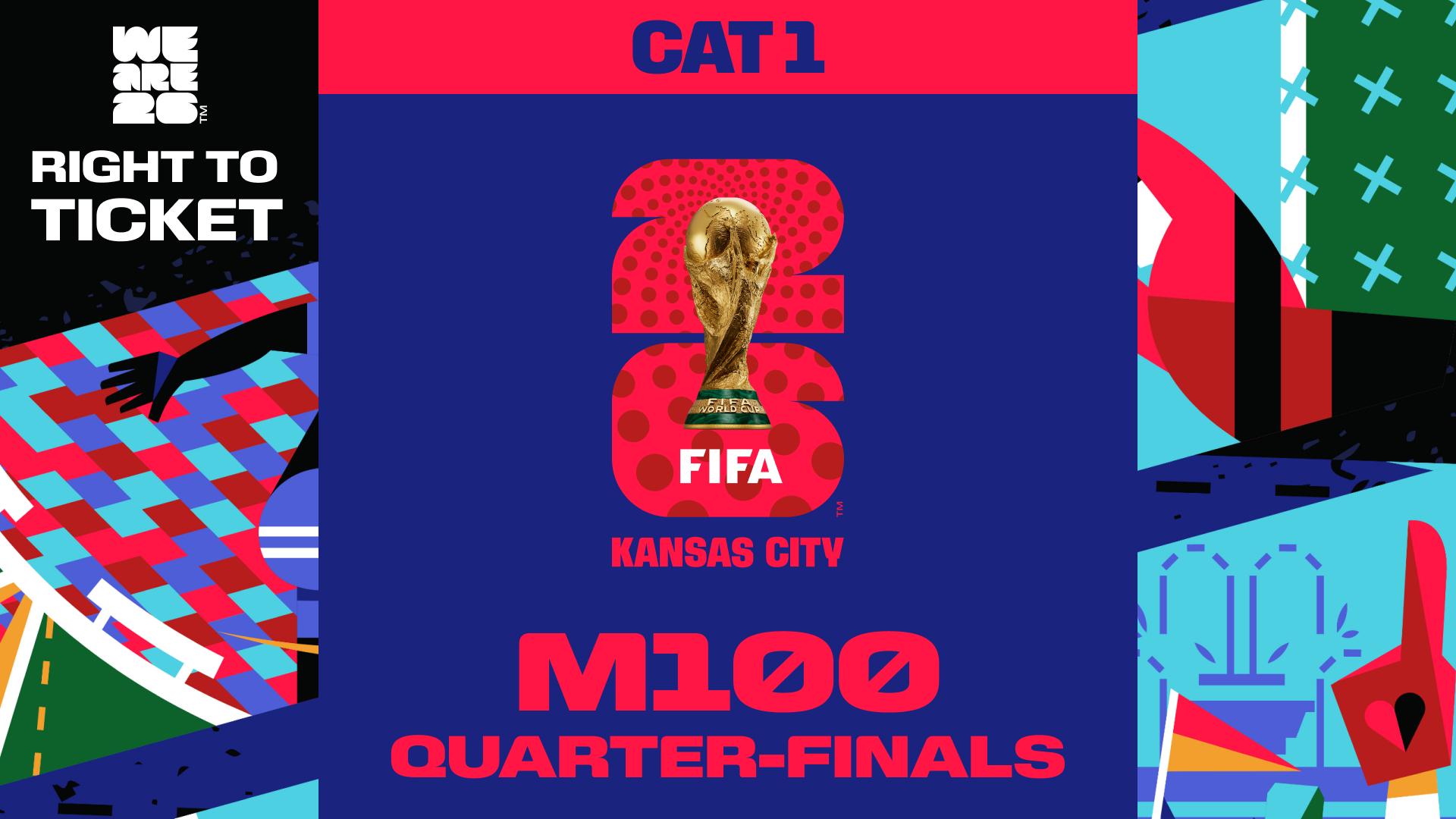 Collectible also valid as Right To Ticket Category 1 for M100 Kansas City