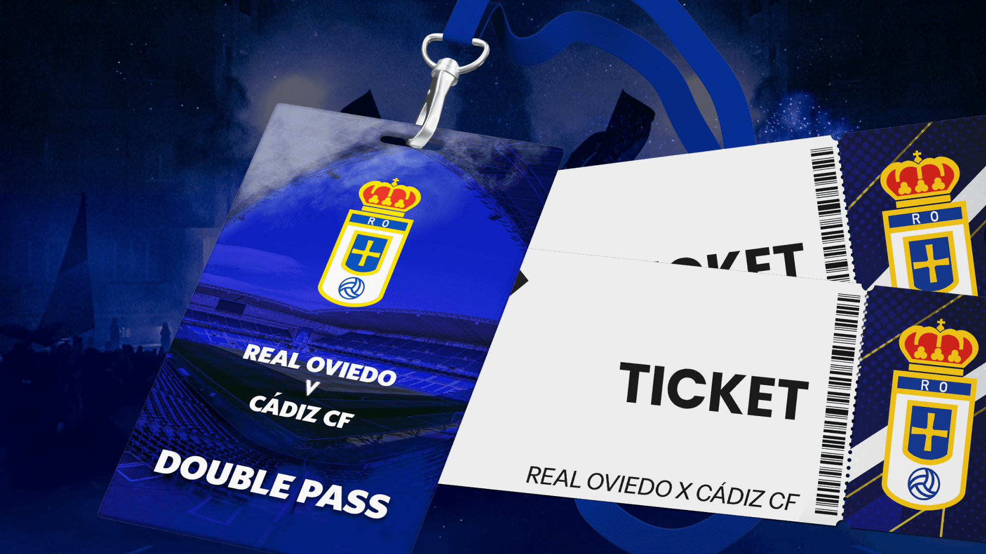 Double Pass to Real Oviedo x Cádiz CF - June 1, 2025