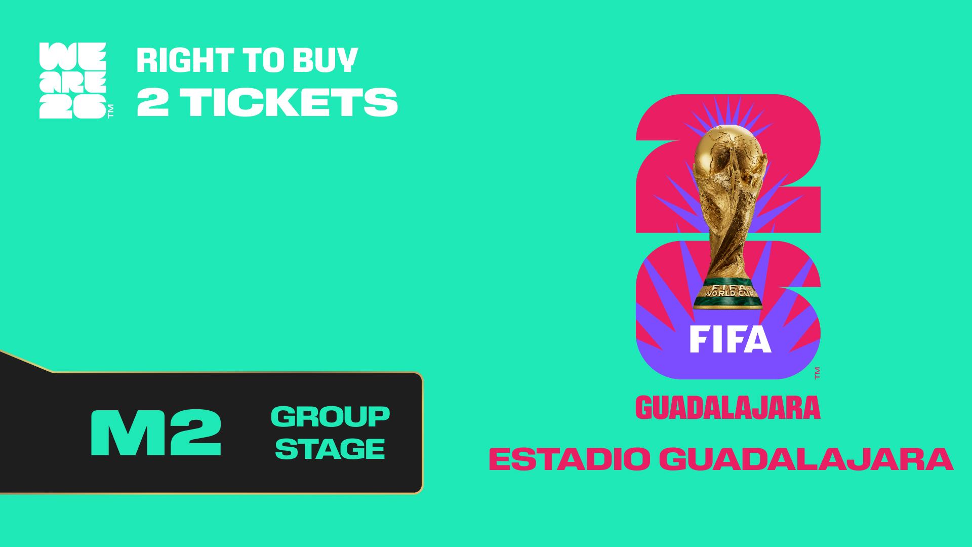Collectible also valid as RTB for 2 tickets to M2 Guadalajara