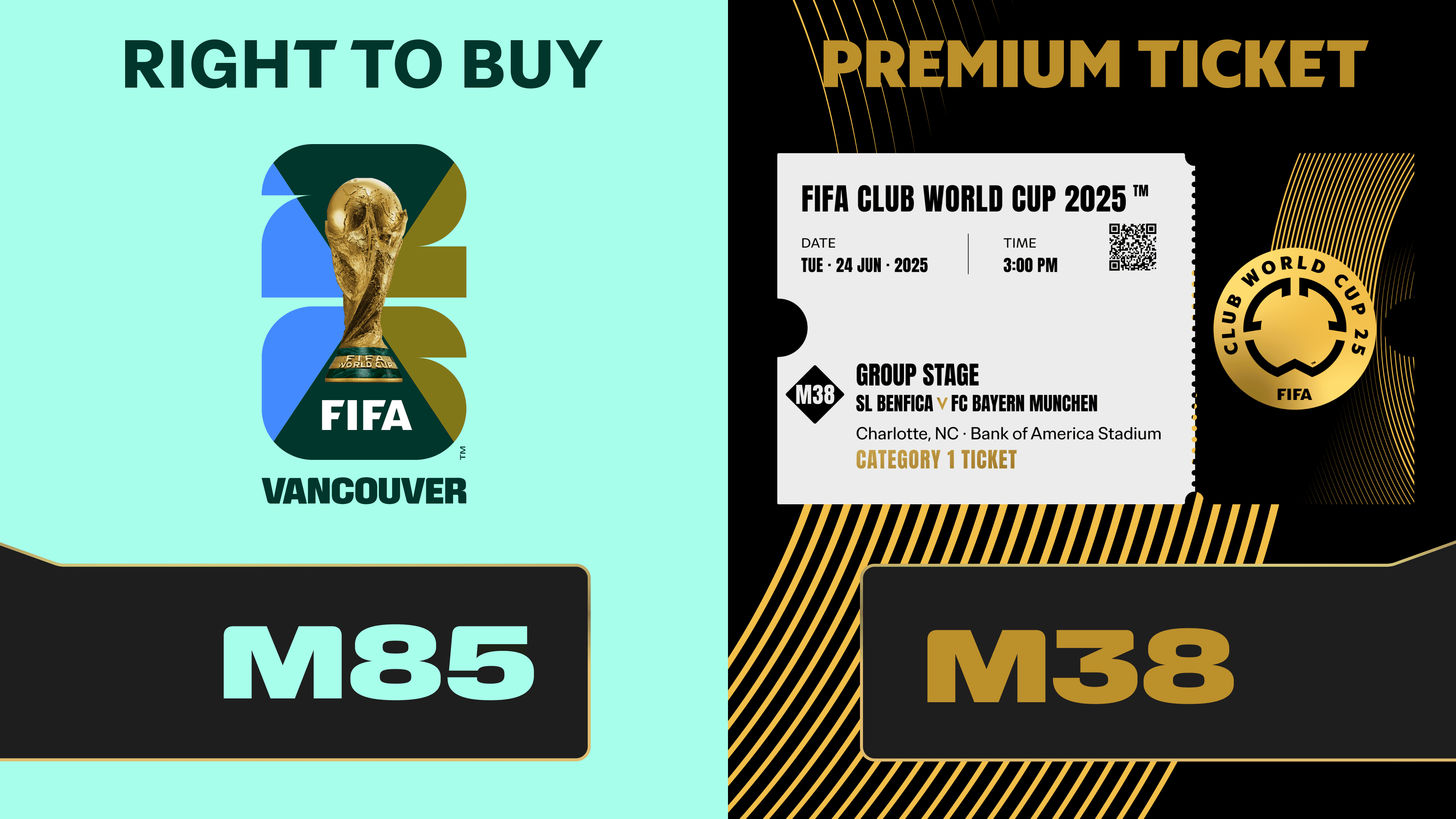 Combo Reward: Ticket Club World Cup 2025™ M38 + RTB M85 to FIFA World Cup 26™