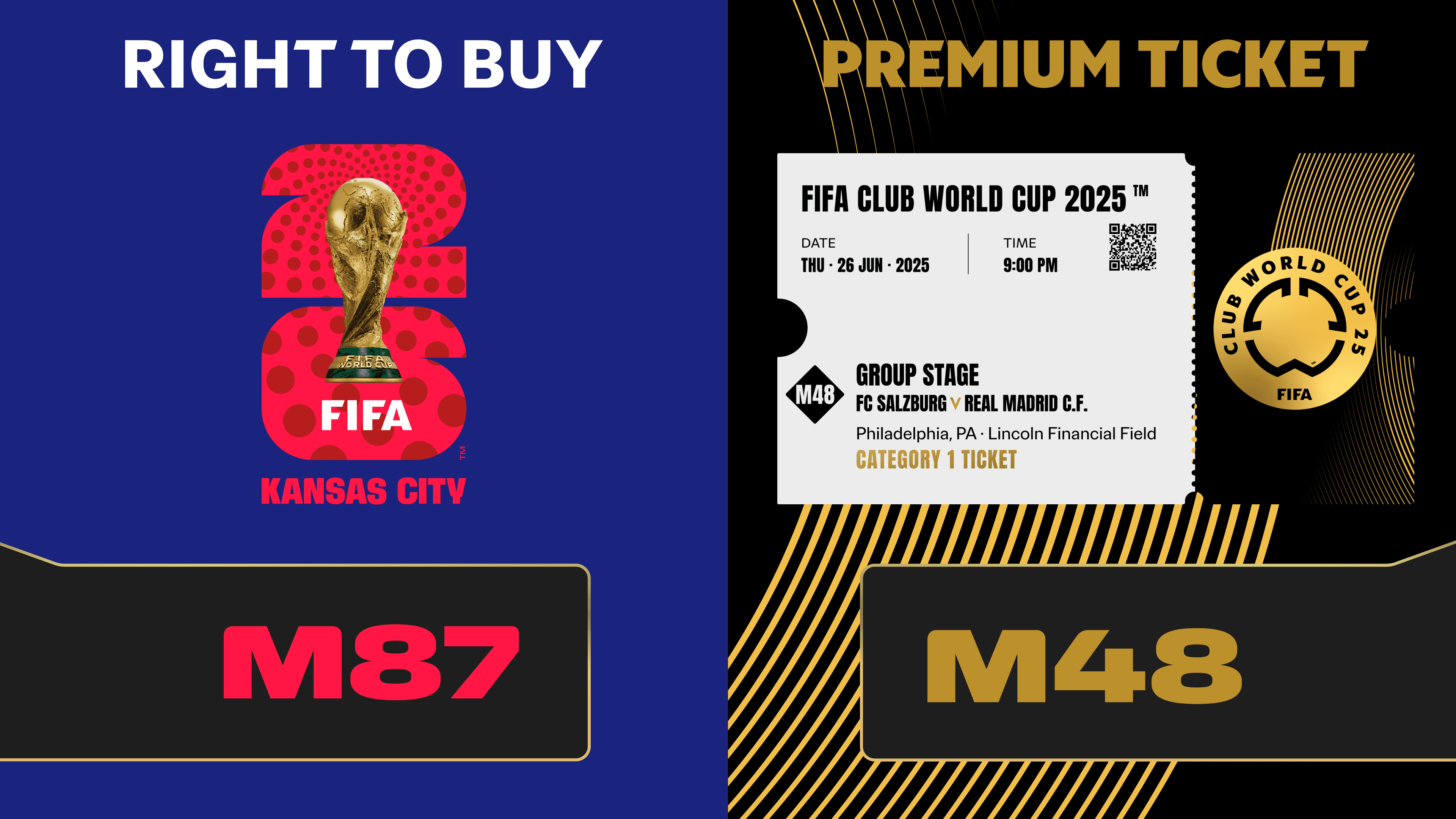 Combo Reward: Ticket Club World Cup 2025™ M48 + RTB M87 to FIFA World Cup 26™