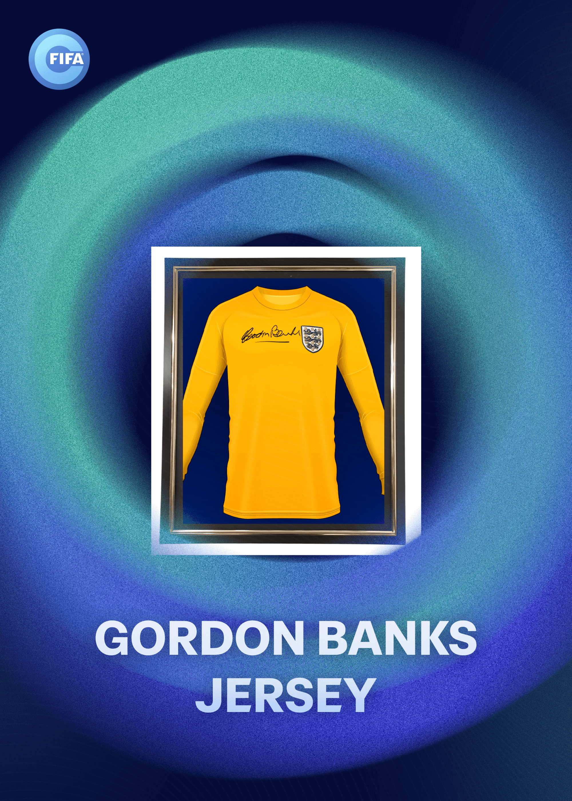 FIFA World Cup 66™replica shirt signed by Gordon Banks