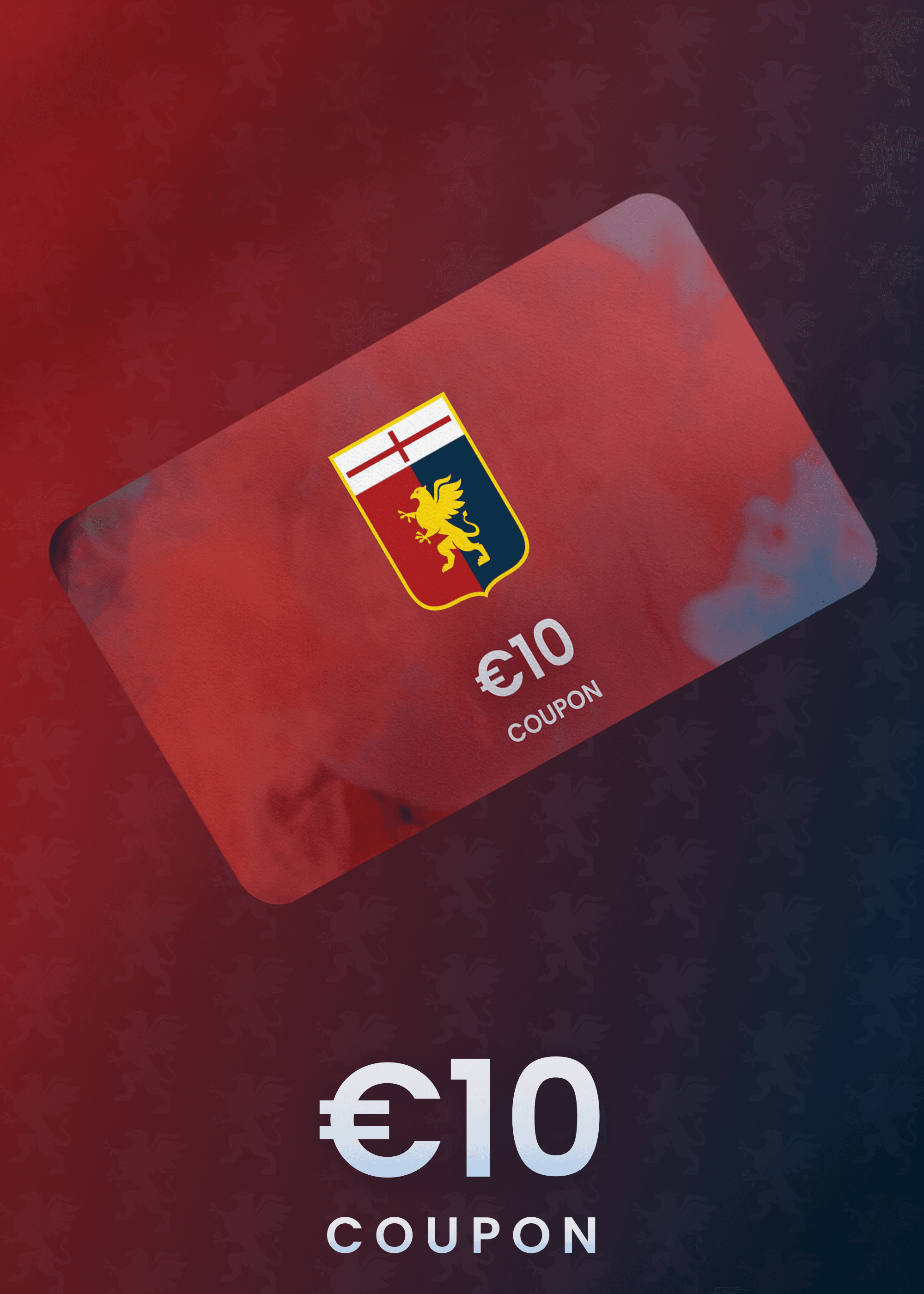 Reward card valid as a €10 coupon in Genoa CFC online shop