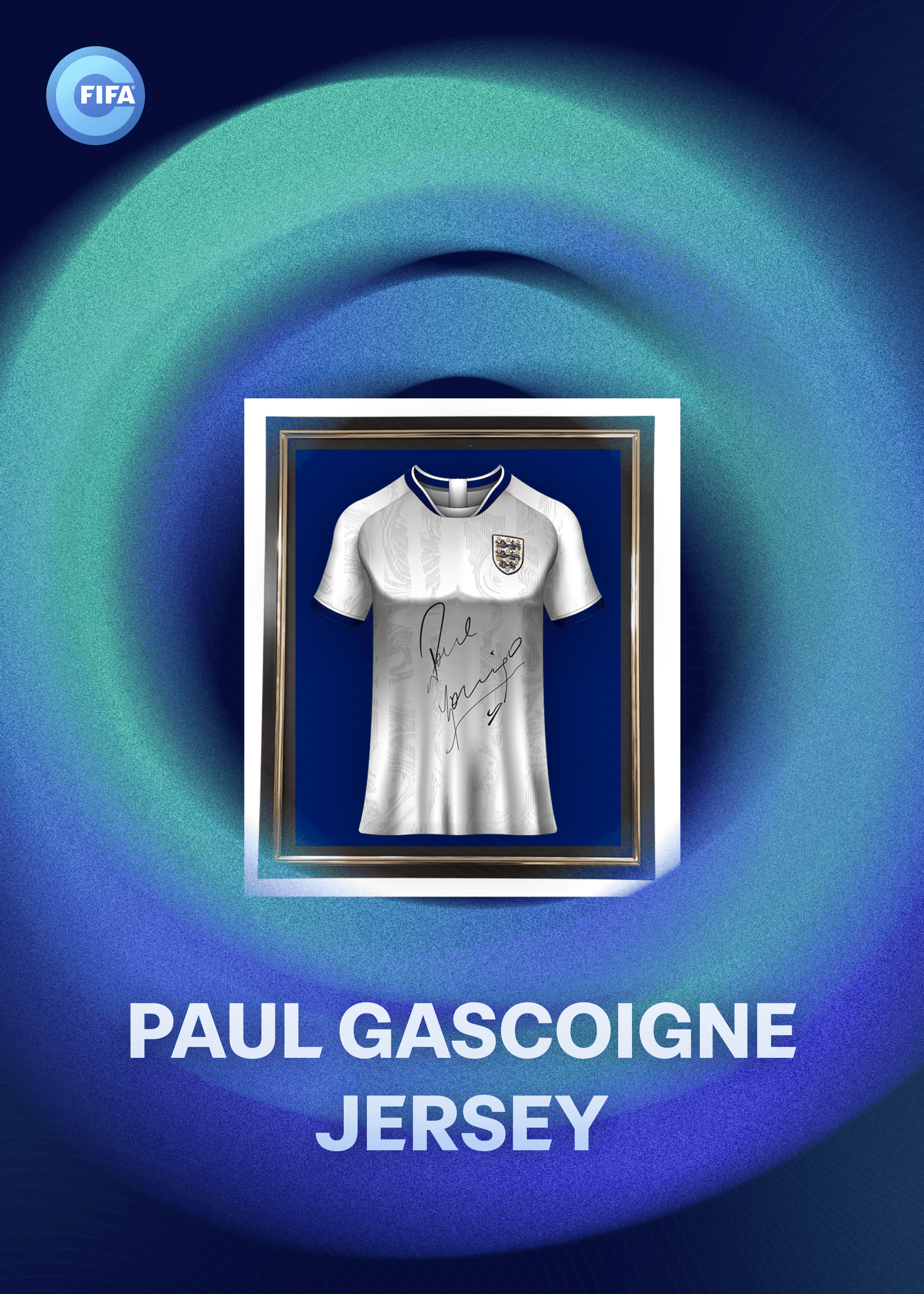 FIFA World Cup 90™ replica shirt signed by Paul Gascoigne