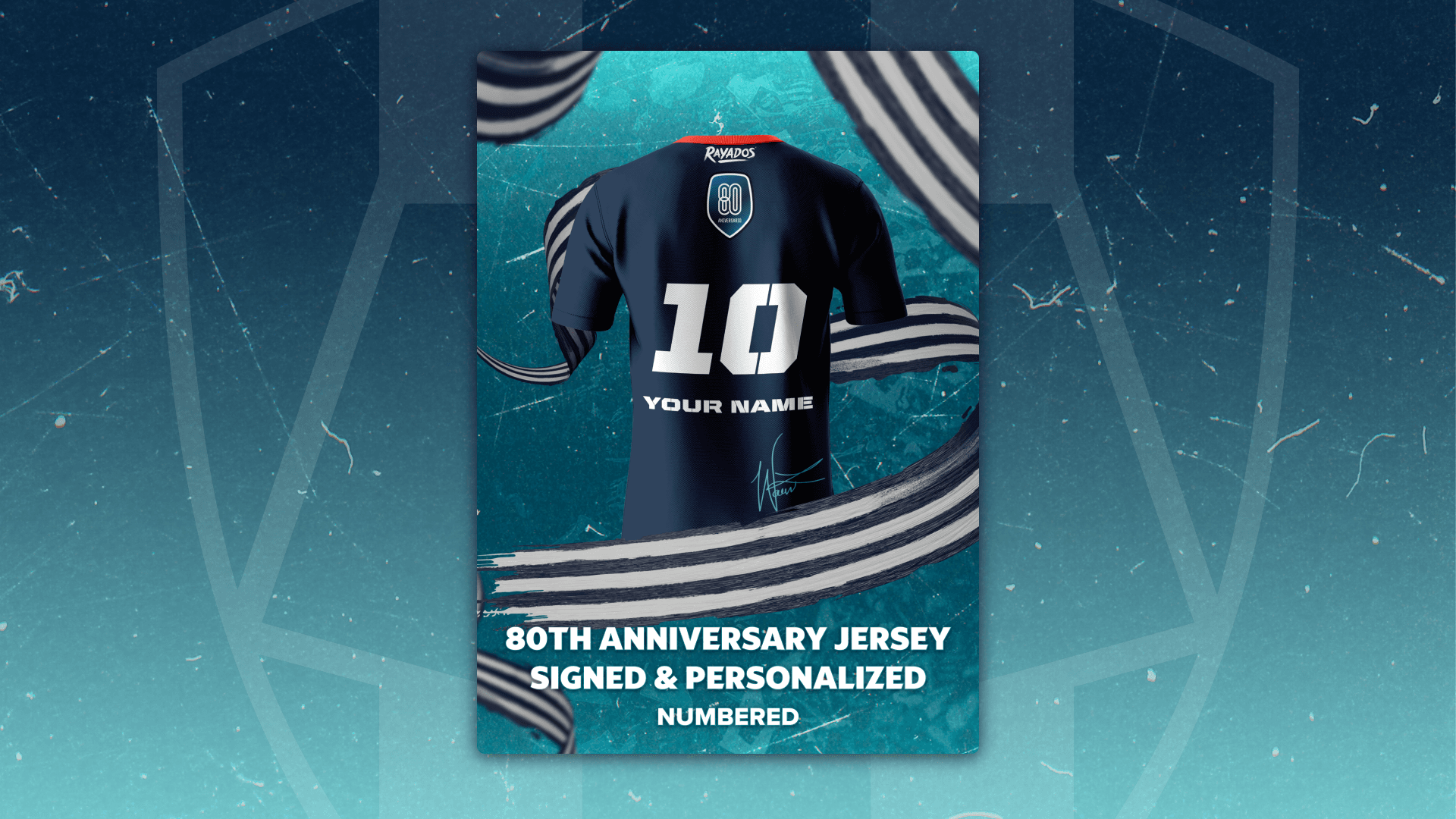 80th Anniversary Jersey - Signed, Personalized & Numbered