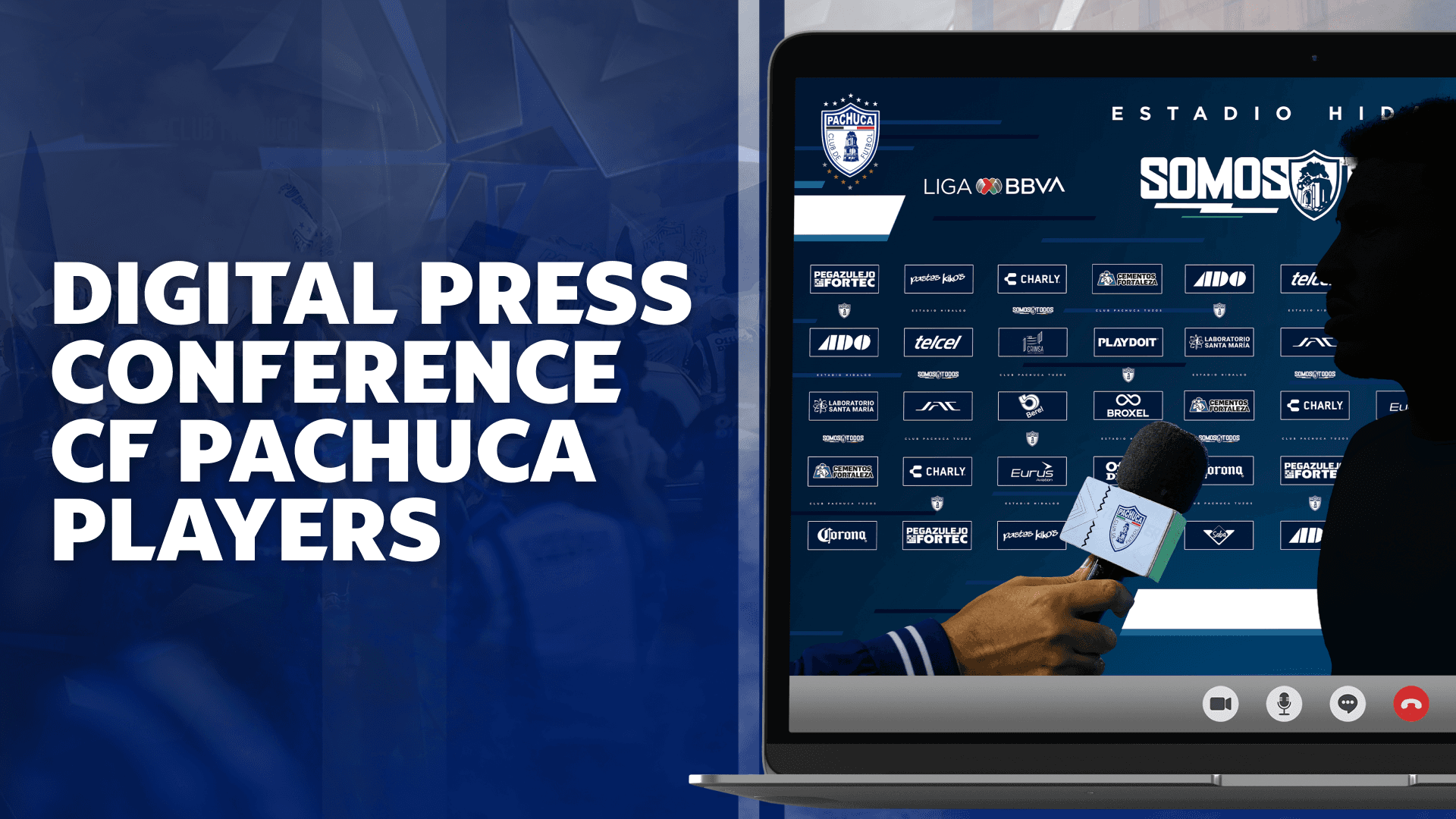 Conferencia de prensa digital con jugadores del CF Pachuca
