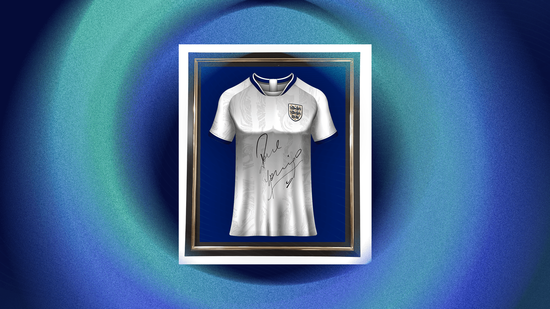 Réplica de camiseta de la Copa Mundial de la FIFA 90™ firmada por Paul Gascoigne