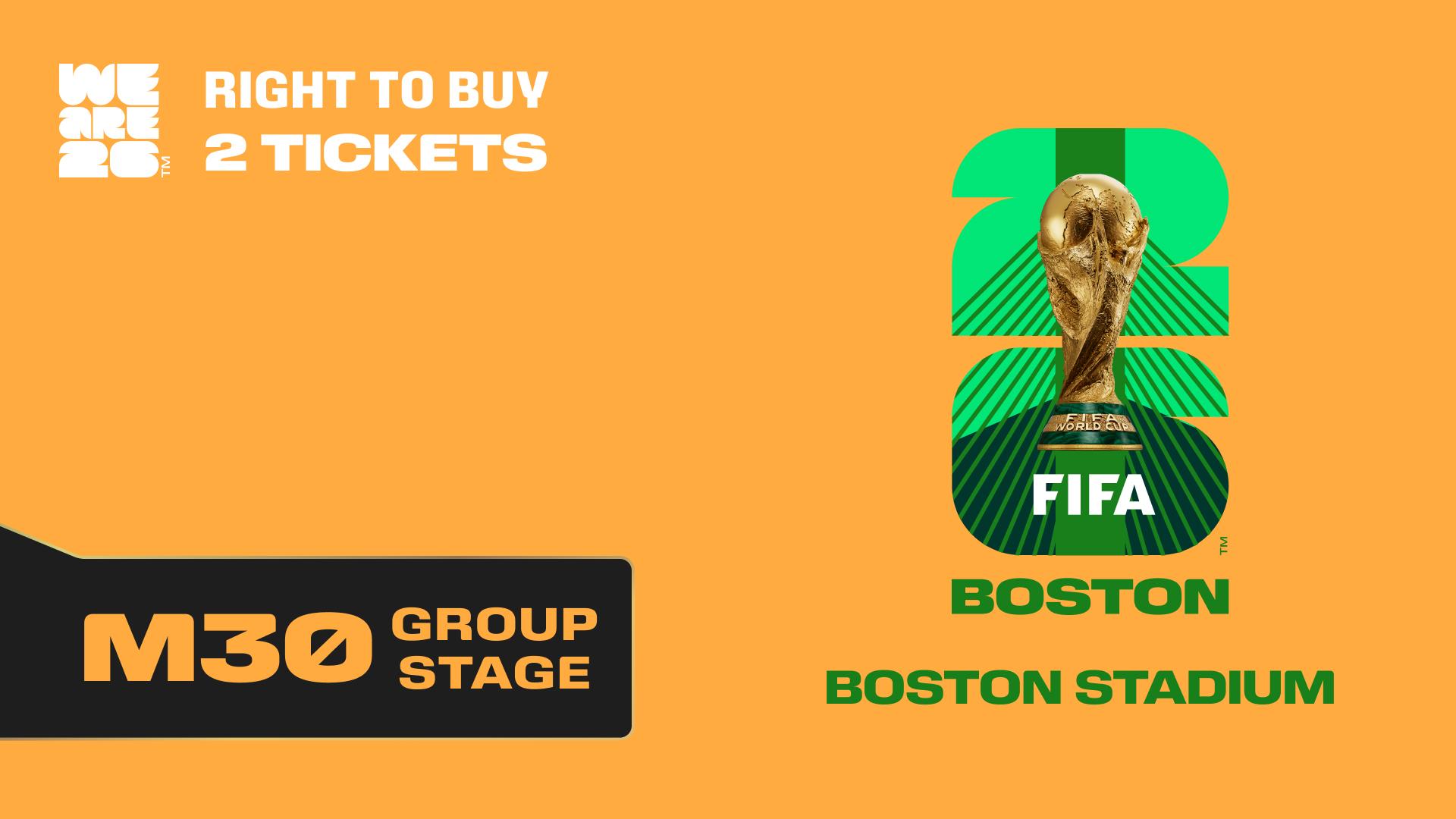 Collectible also valid as RTB for 2 tickets to M30
