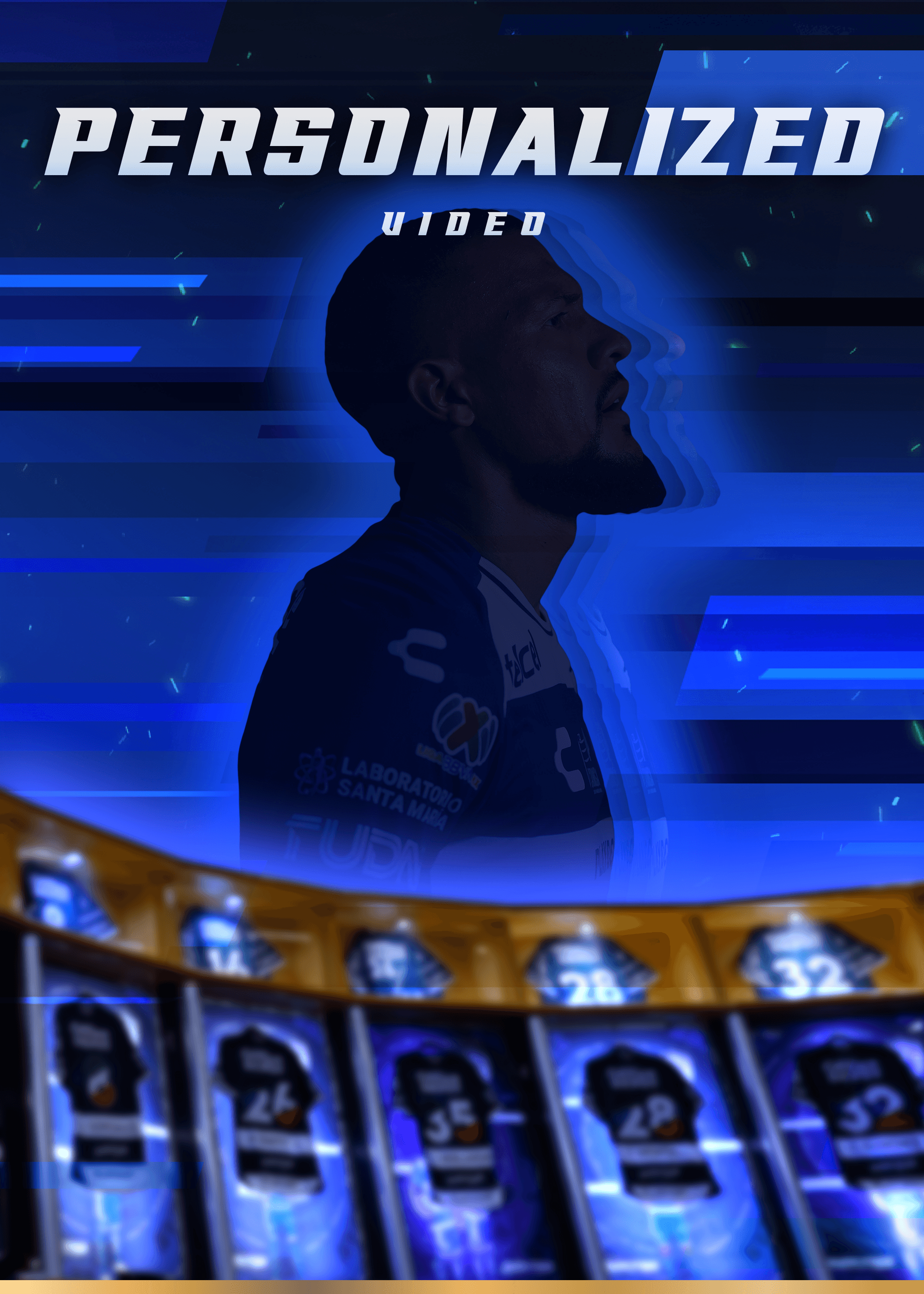 Tarjeta de recompensa válida para un video personalizado de tu jugador favorito de Pachuca