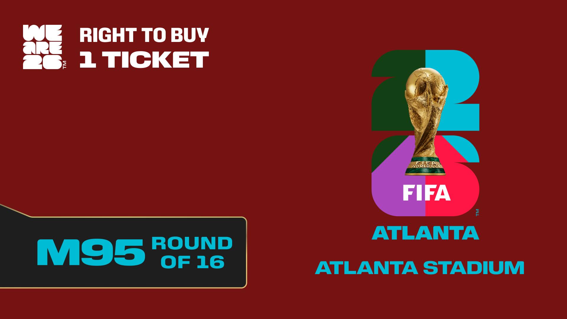 Collectible also valid as RTB for 1 ticket to M95 Atlanta