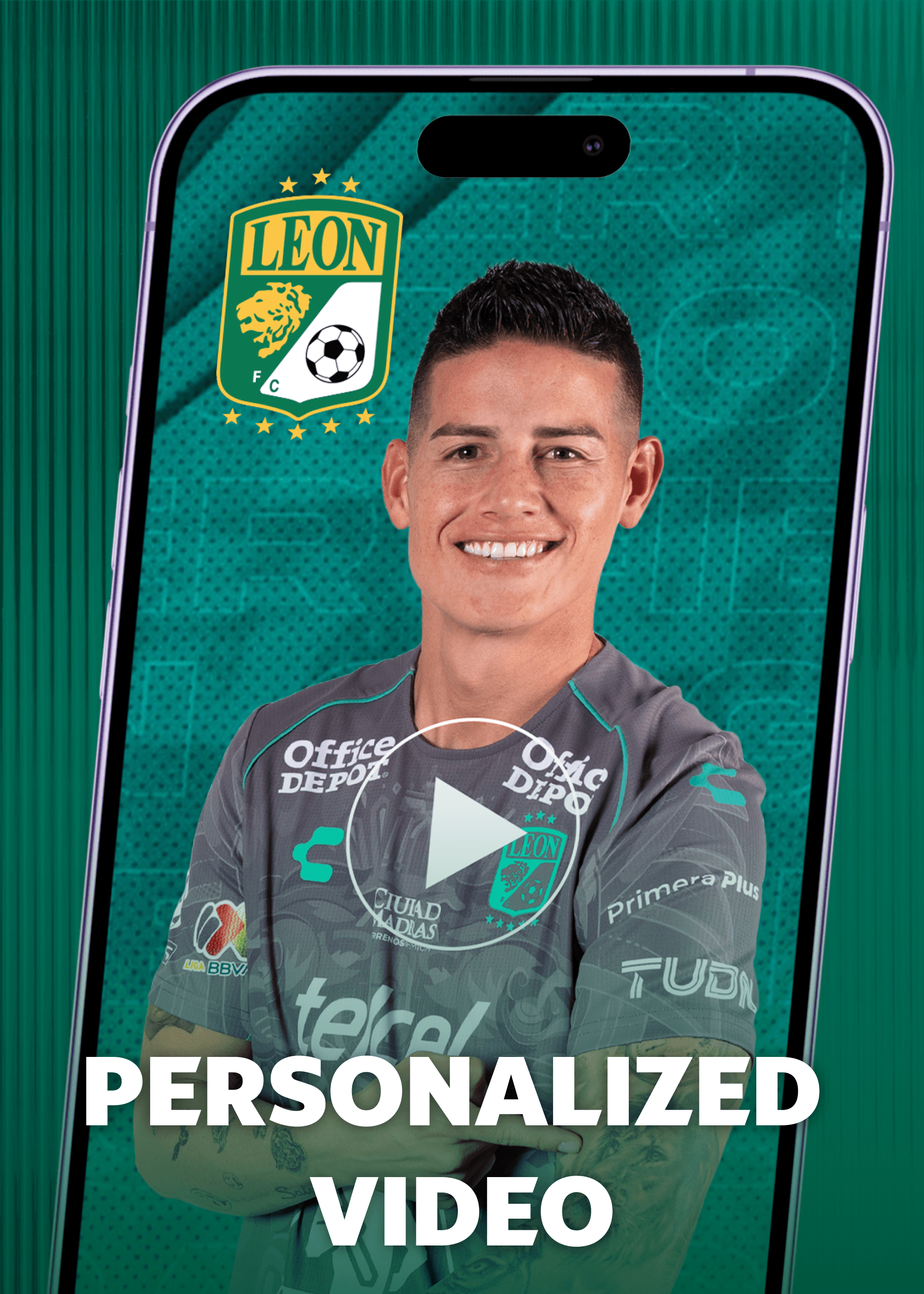 Personalized video message from James Rodríguez