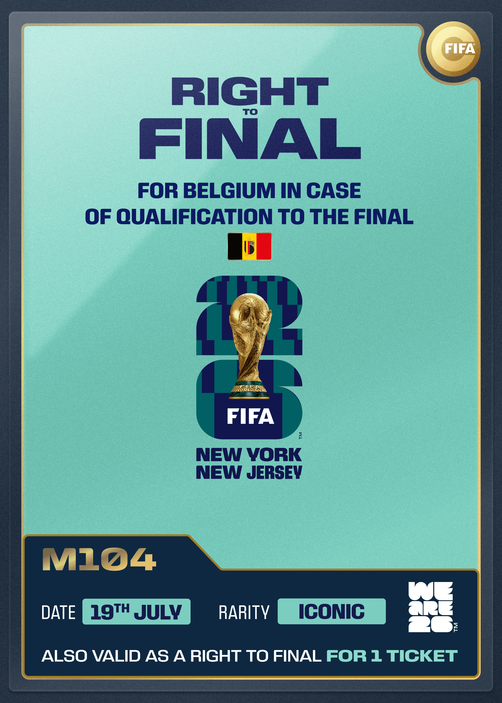 Right to Final: Team Belgium