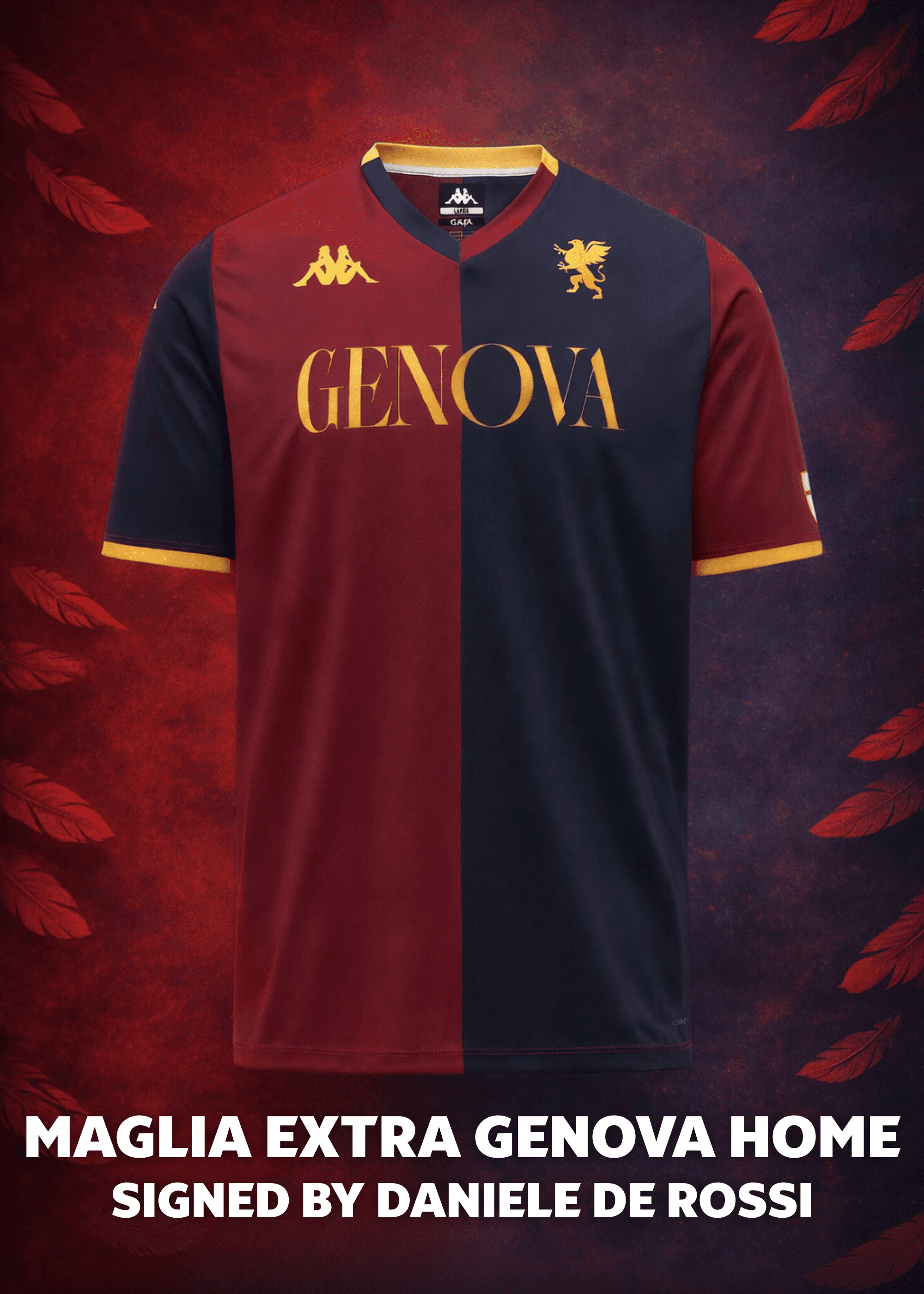 Maglia Extra Genova Home - Signed by Daniele de Rossi