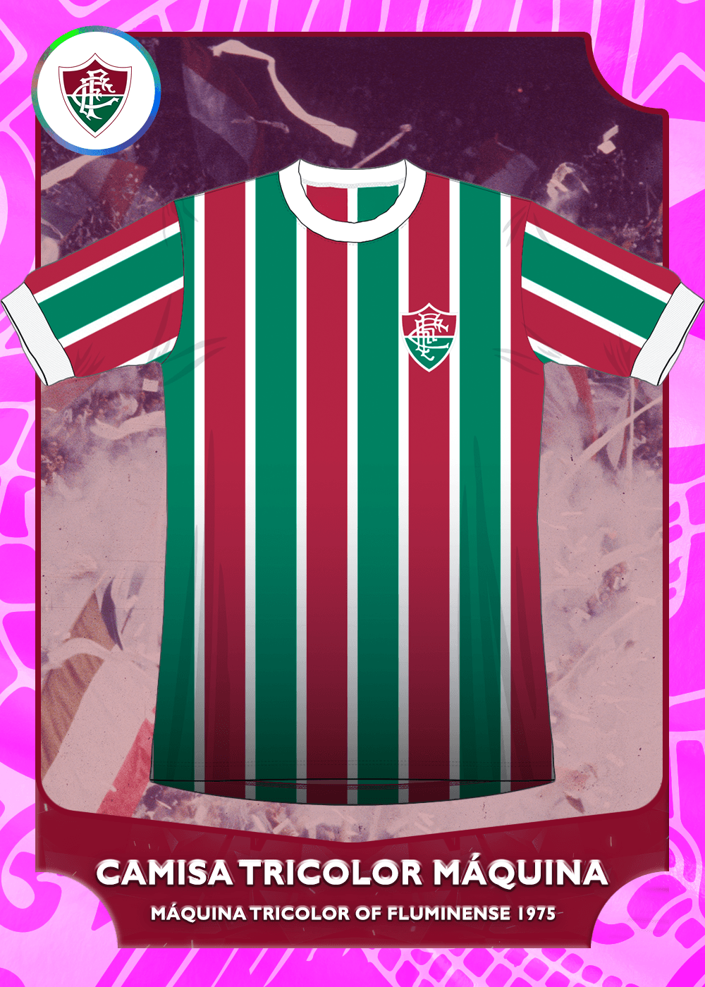 Camisa Tricolor Máquina - 1975