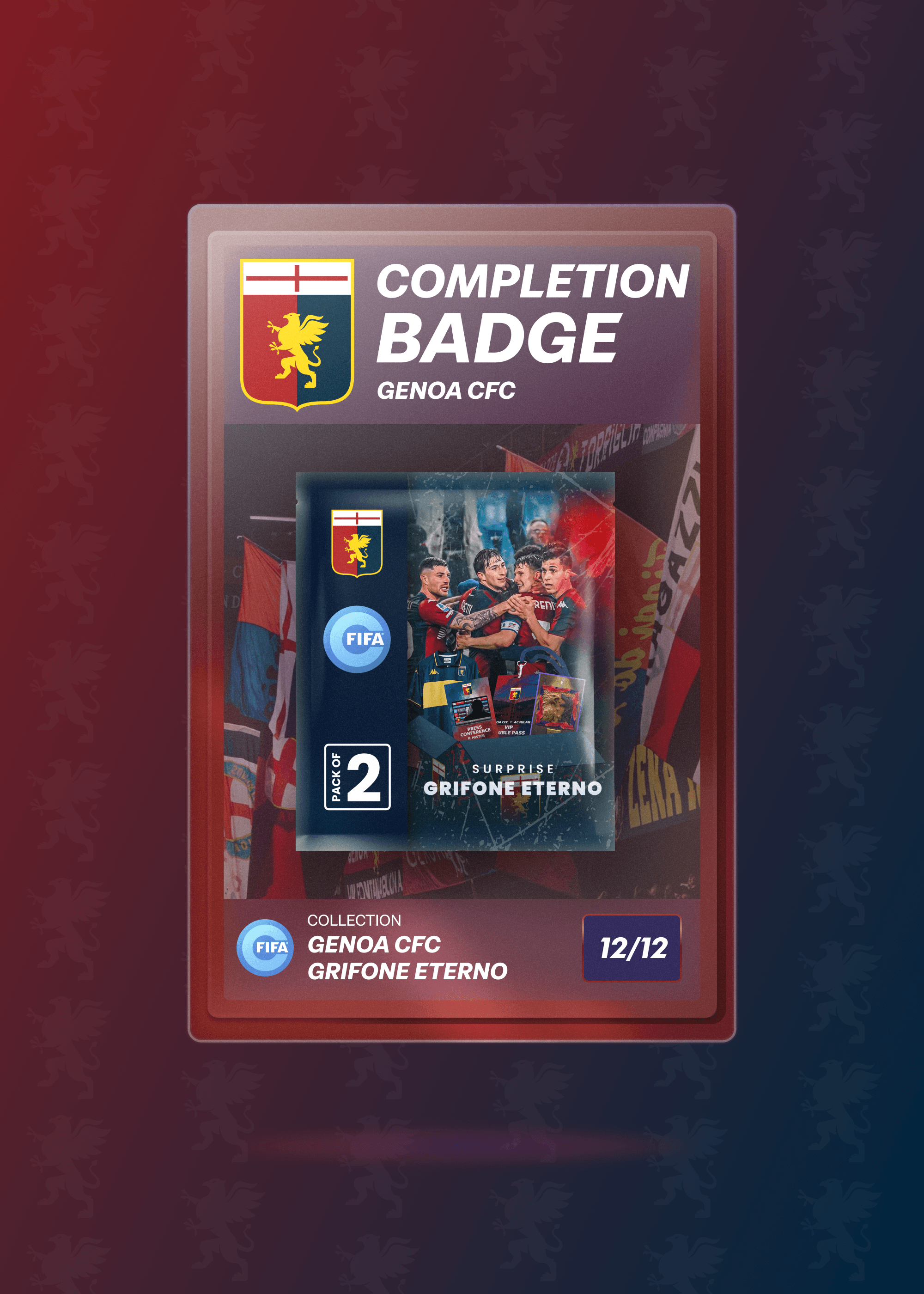 Sigillo di Completamento della Collezione Genoa CFC - Grifone Eterno