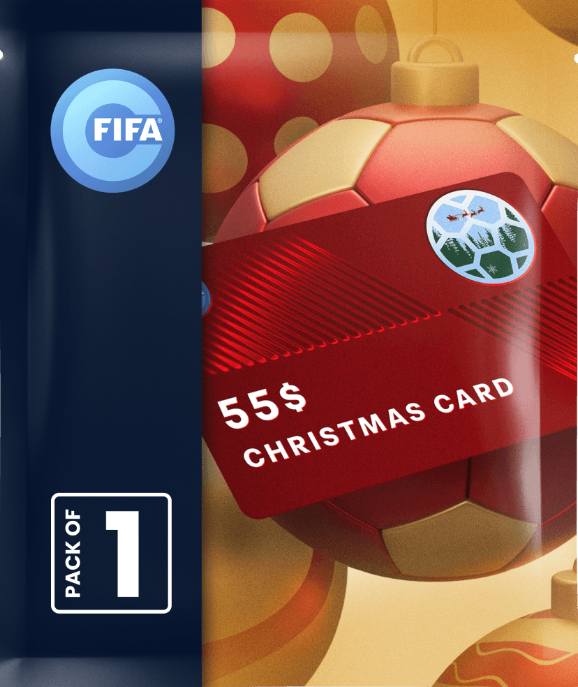 $55 FIFA Collect Christmas Card