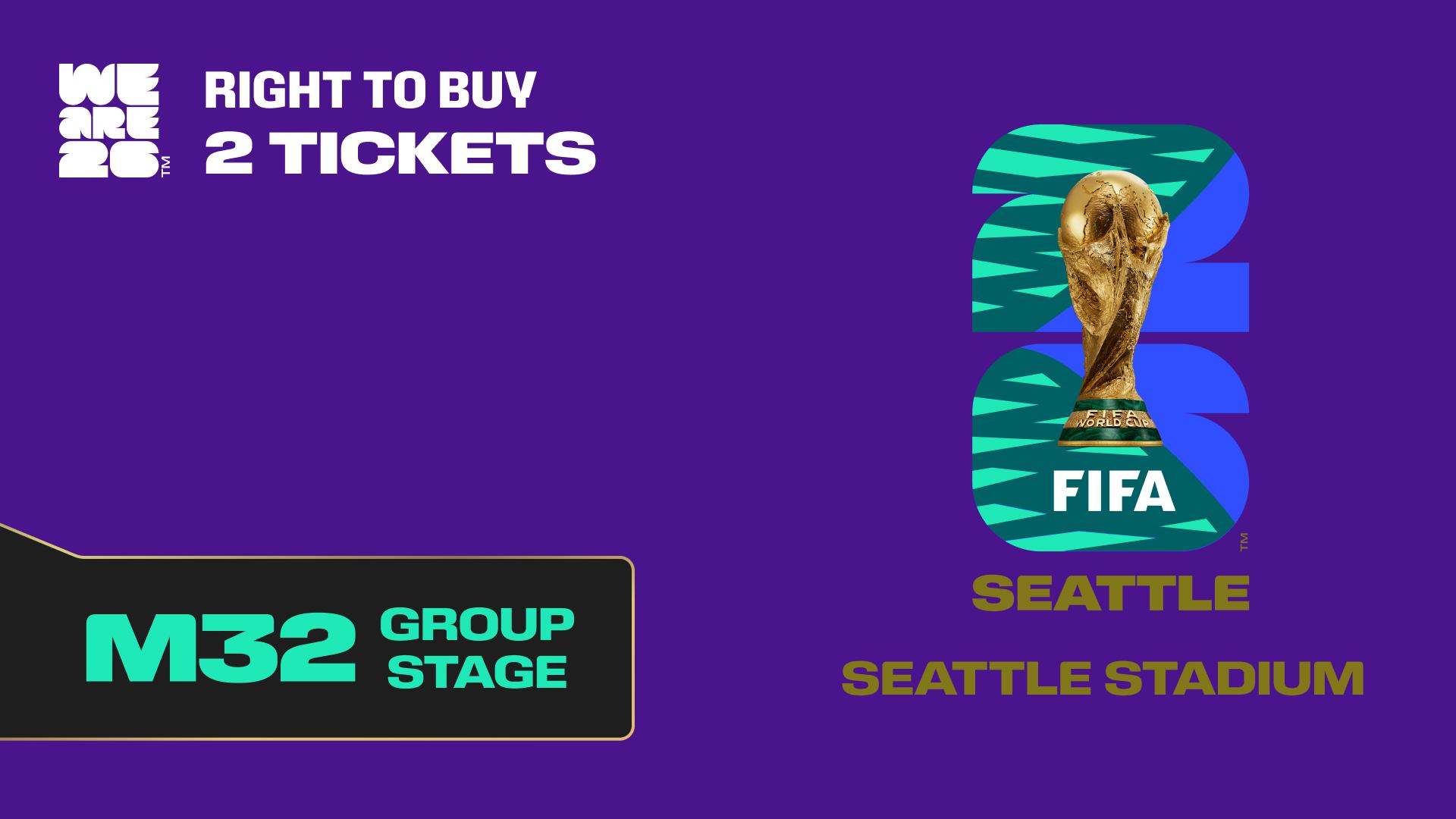 Collectible also valid as RTB for 2 tickets to M32 Seattle