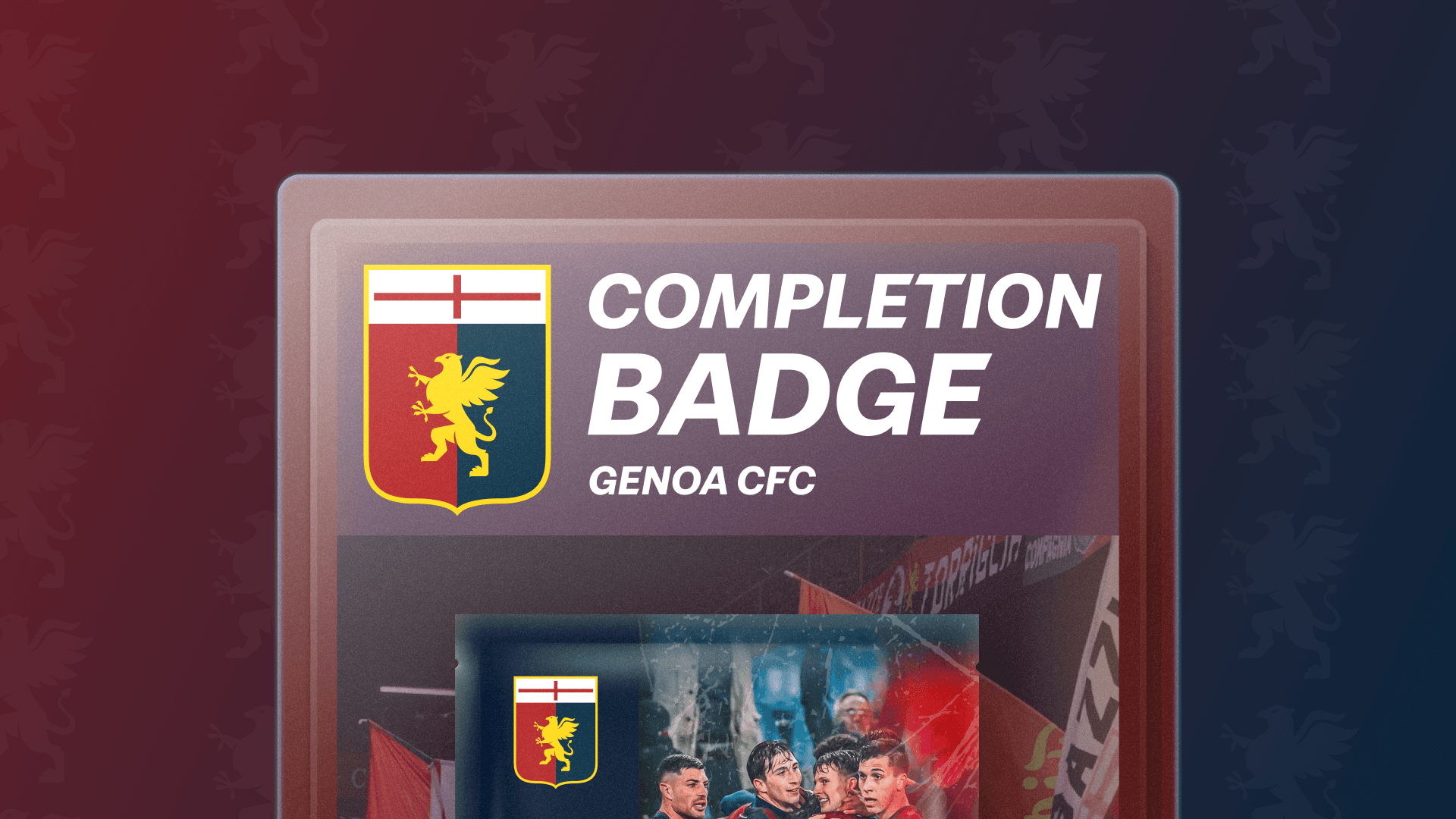 Sigillo di Completamento della Collezione Genoa CFC - Grifone Eterno