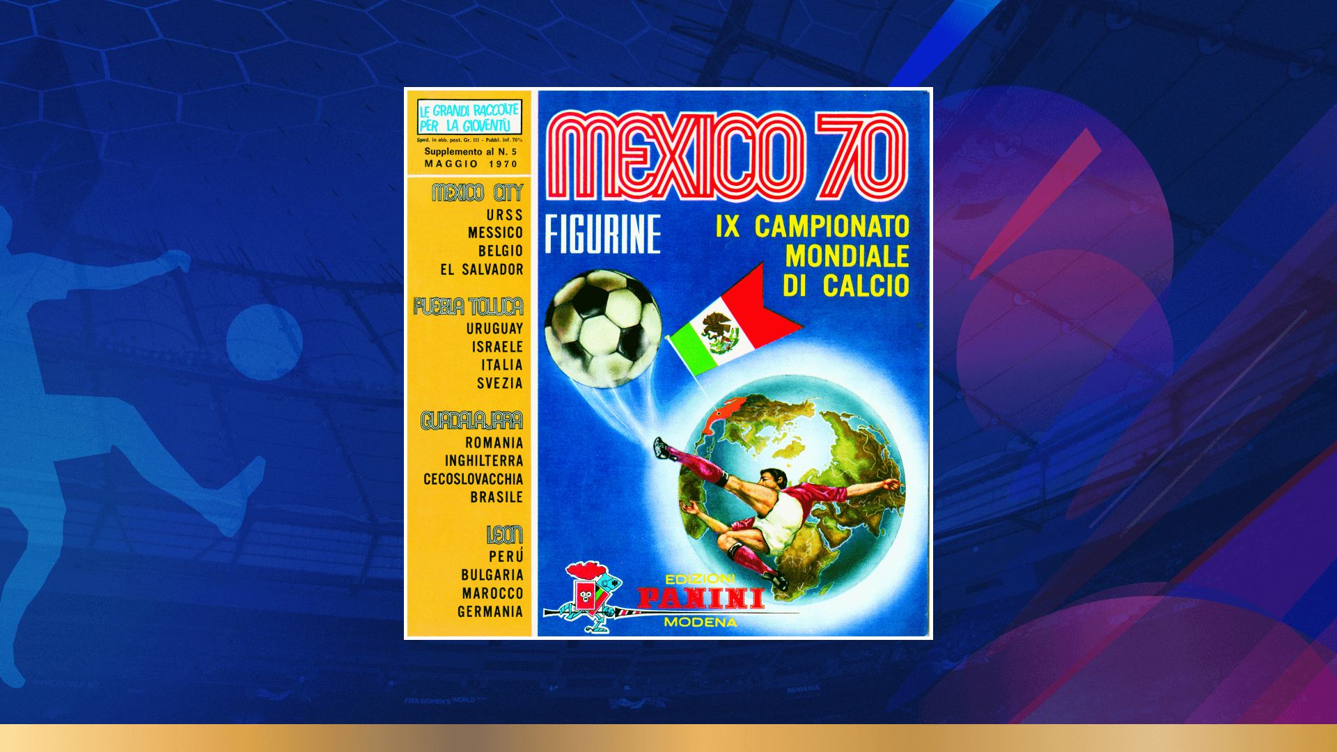 Panini FIFA World Cup 1970 Album (Italian Edition)
