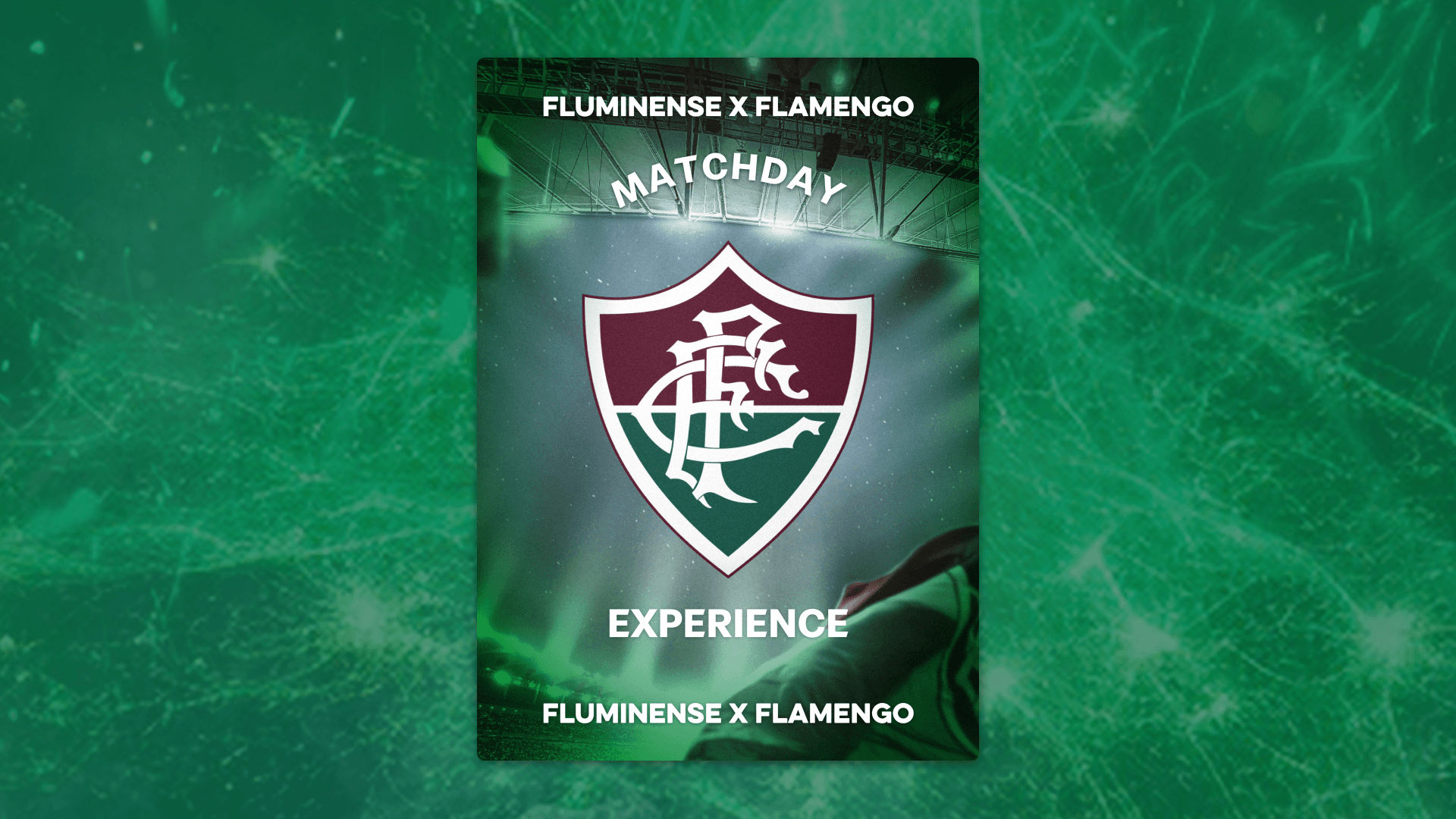 Reward card valid for a single pass to a Fluminense vs Flamengo Matchday Experience