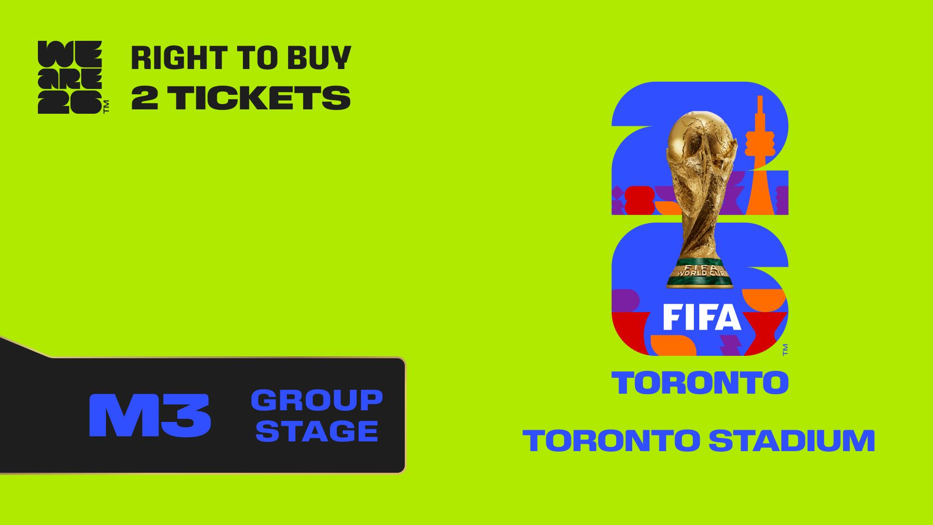 Collectible also valid as RTB for 2 tickets to M3 Toronto