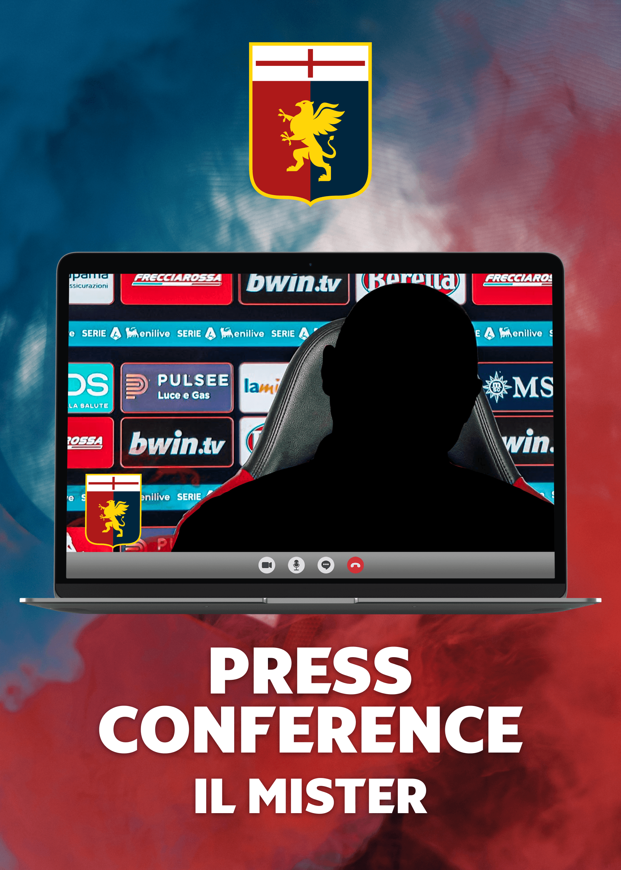 Conférence de presse numérique avec l'entraîneur du Genoa
