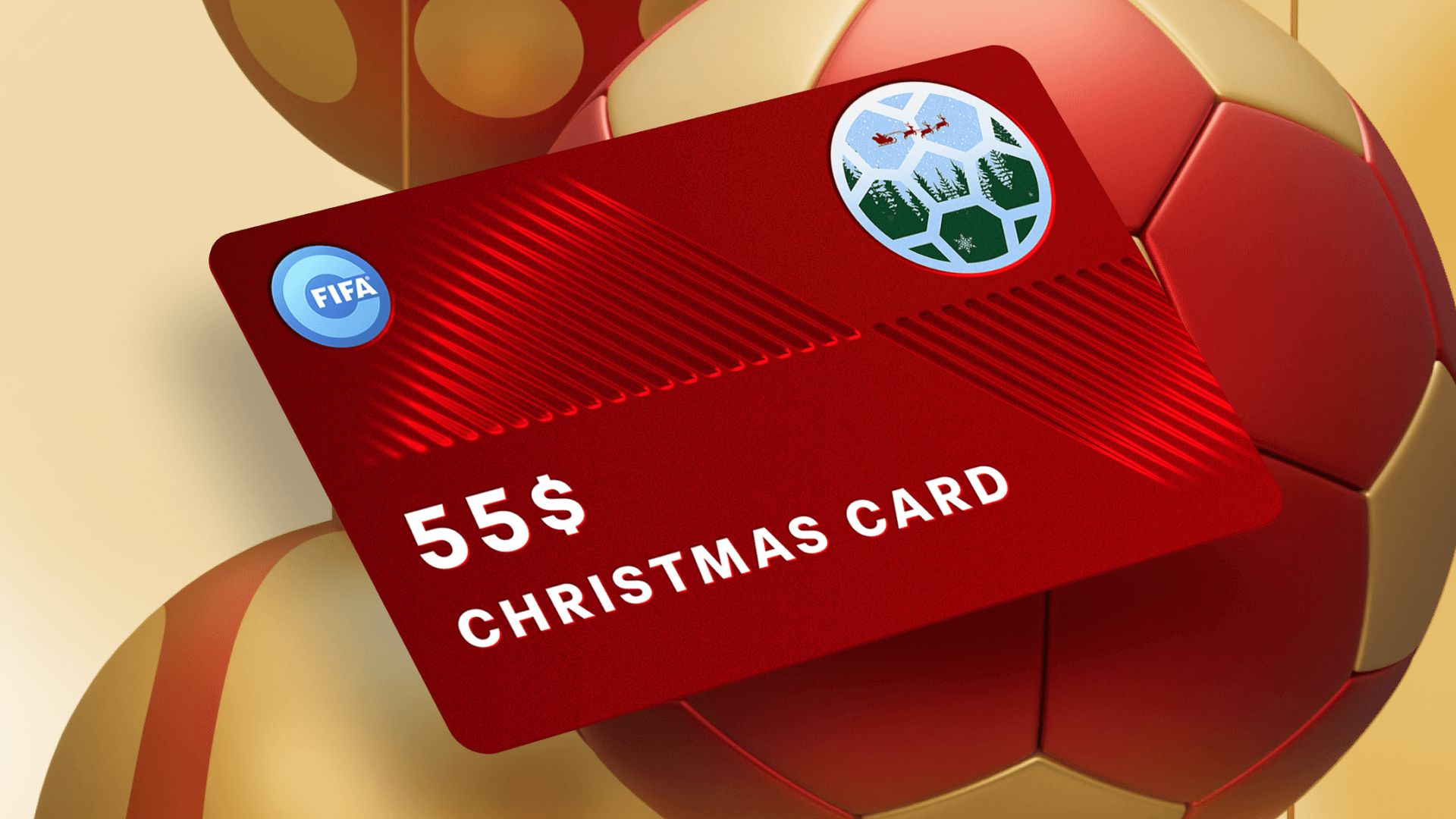 $55 FIFA Collect Christmas Card