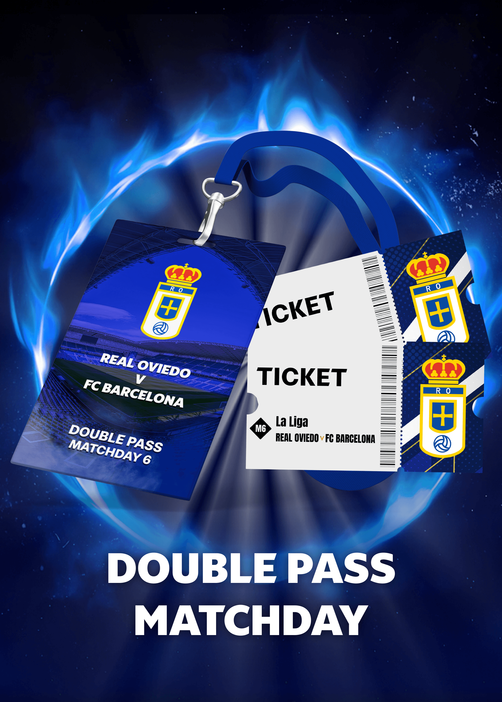 Double Pass to Real Oviedo vs FC Barcelona - Matchday 6, 2025/2026 Season