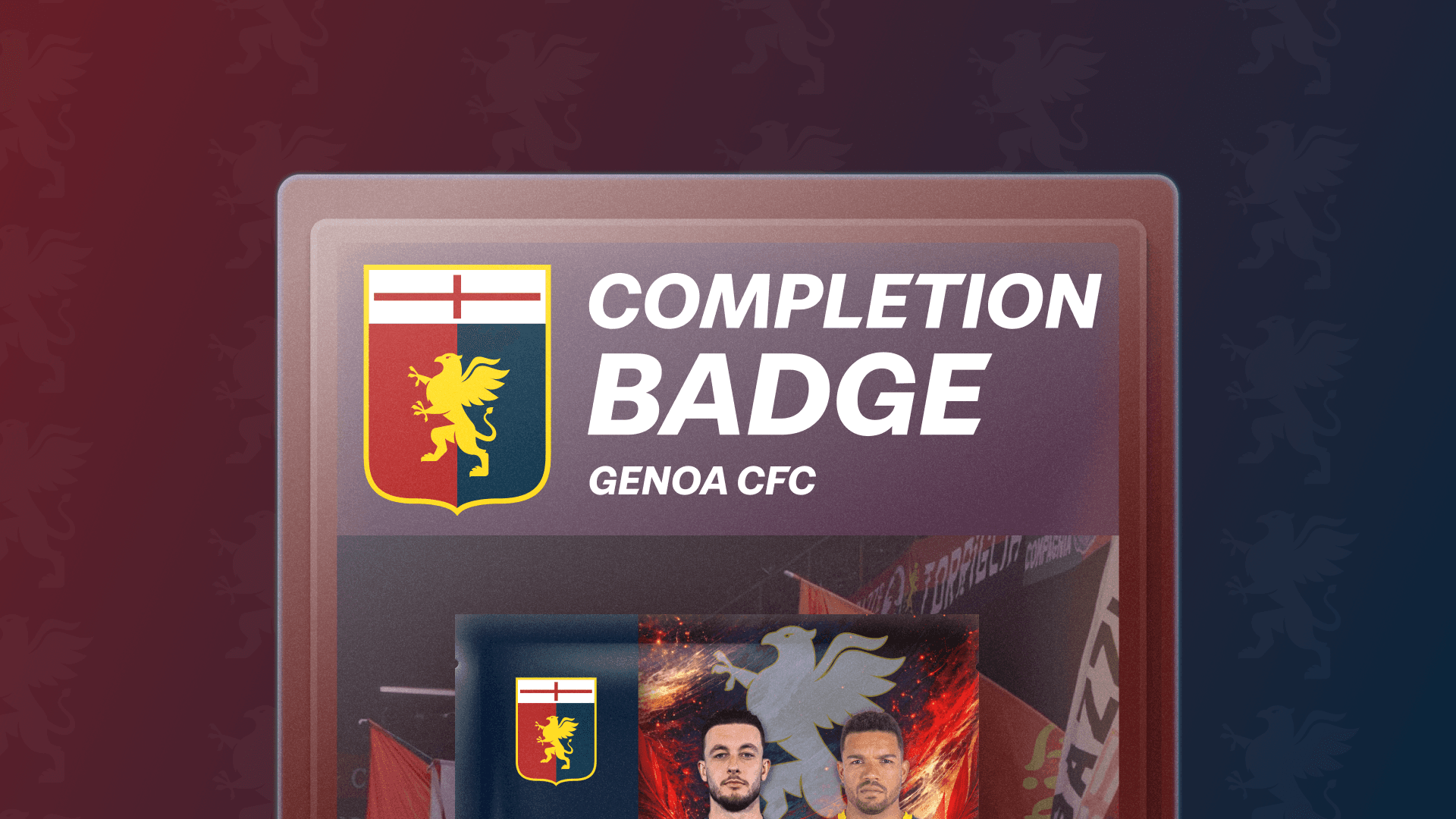 Genoa CFC - Rossoblù 25/26 Seal of Collection Completion