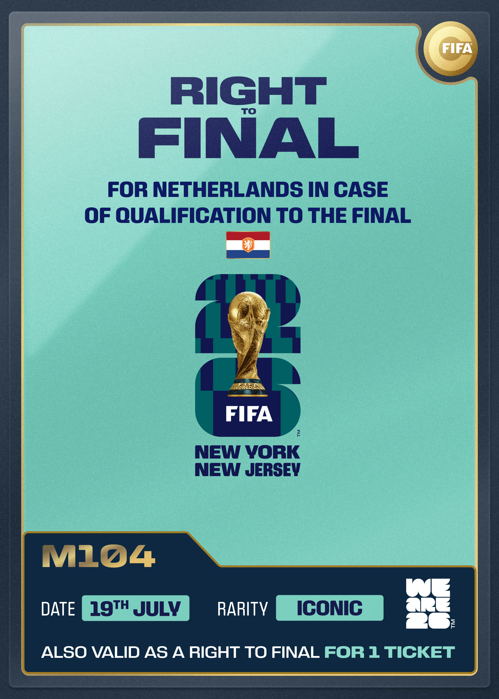 Right to Final: Team Netherlands