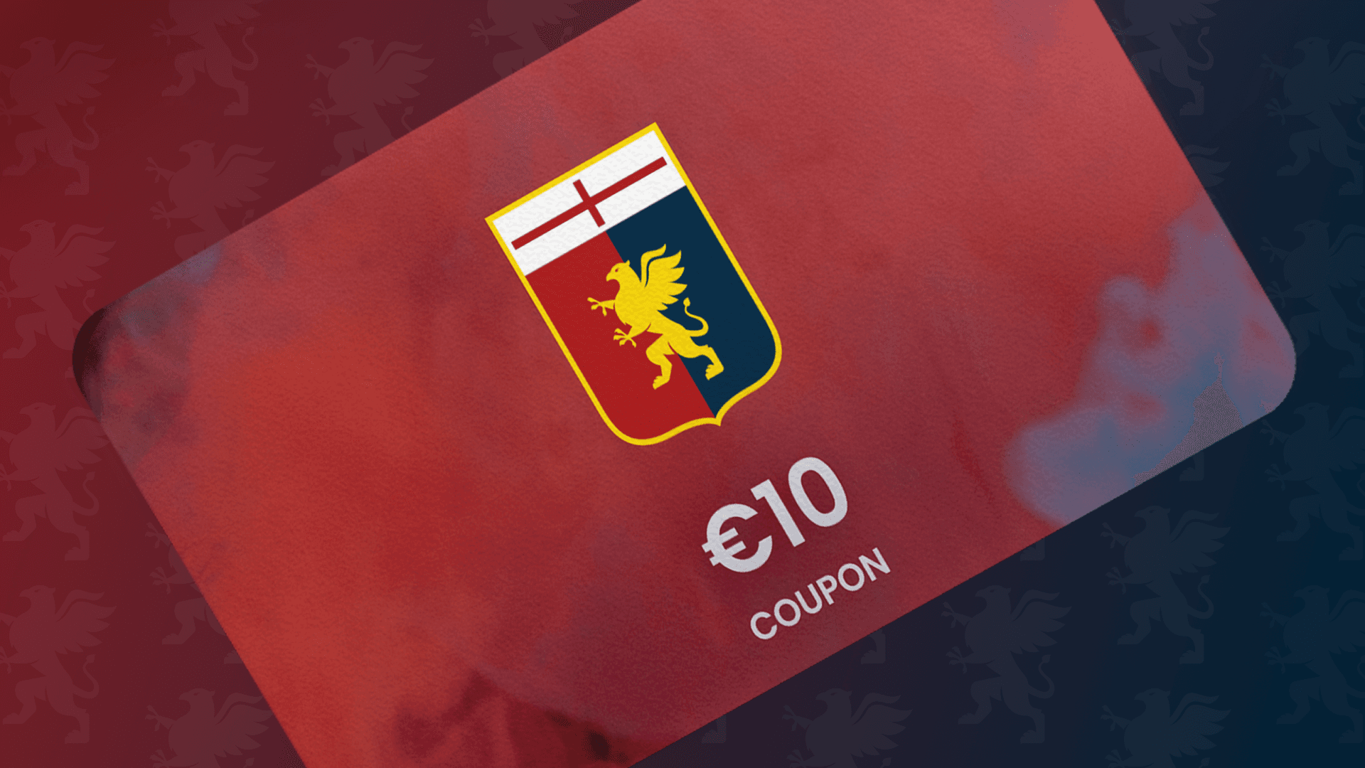 Reward card valid as a €10 coupon in Genoa CFC online shop