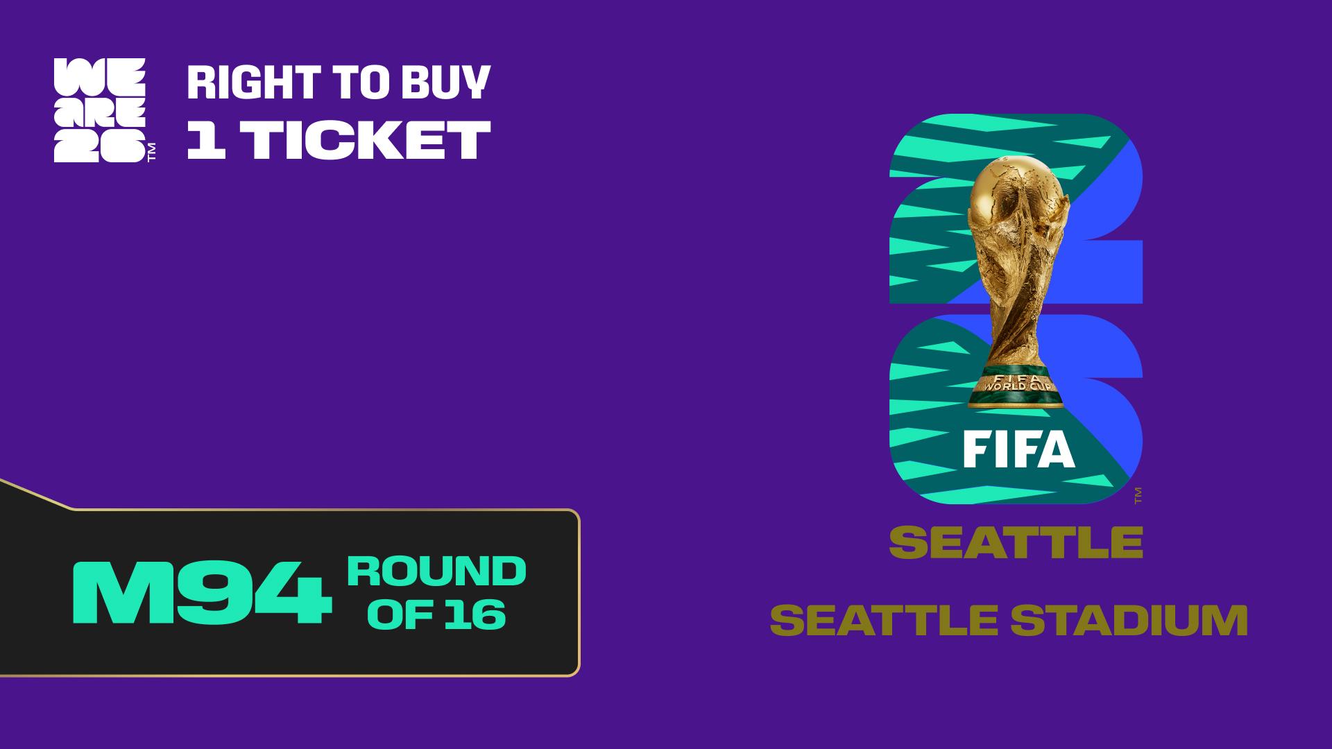 Collectible also valid as RTB for one ticket to M94 Seattle