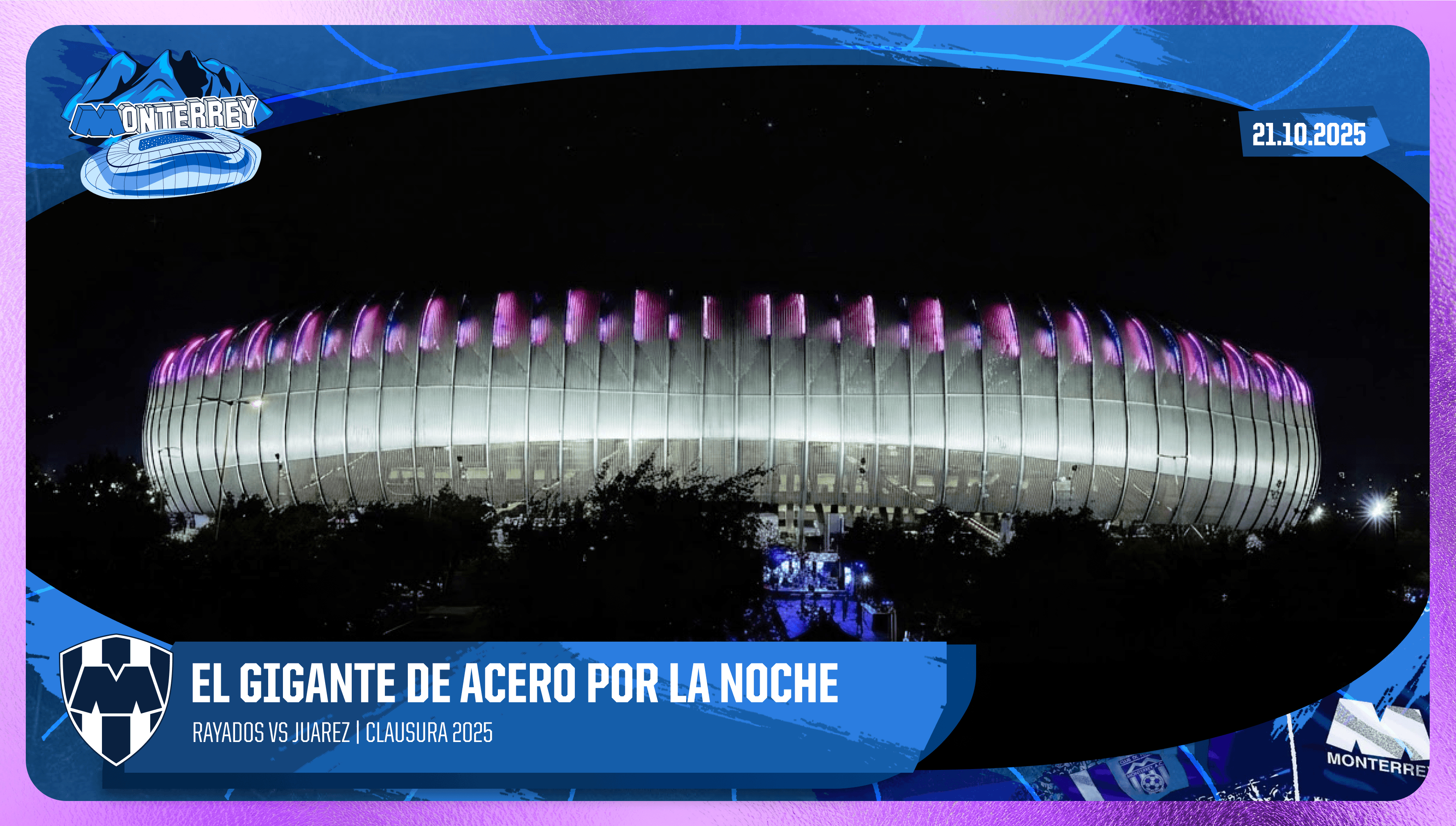 El Gigante de Acero por la Noche