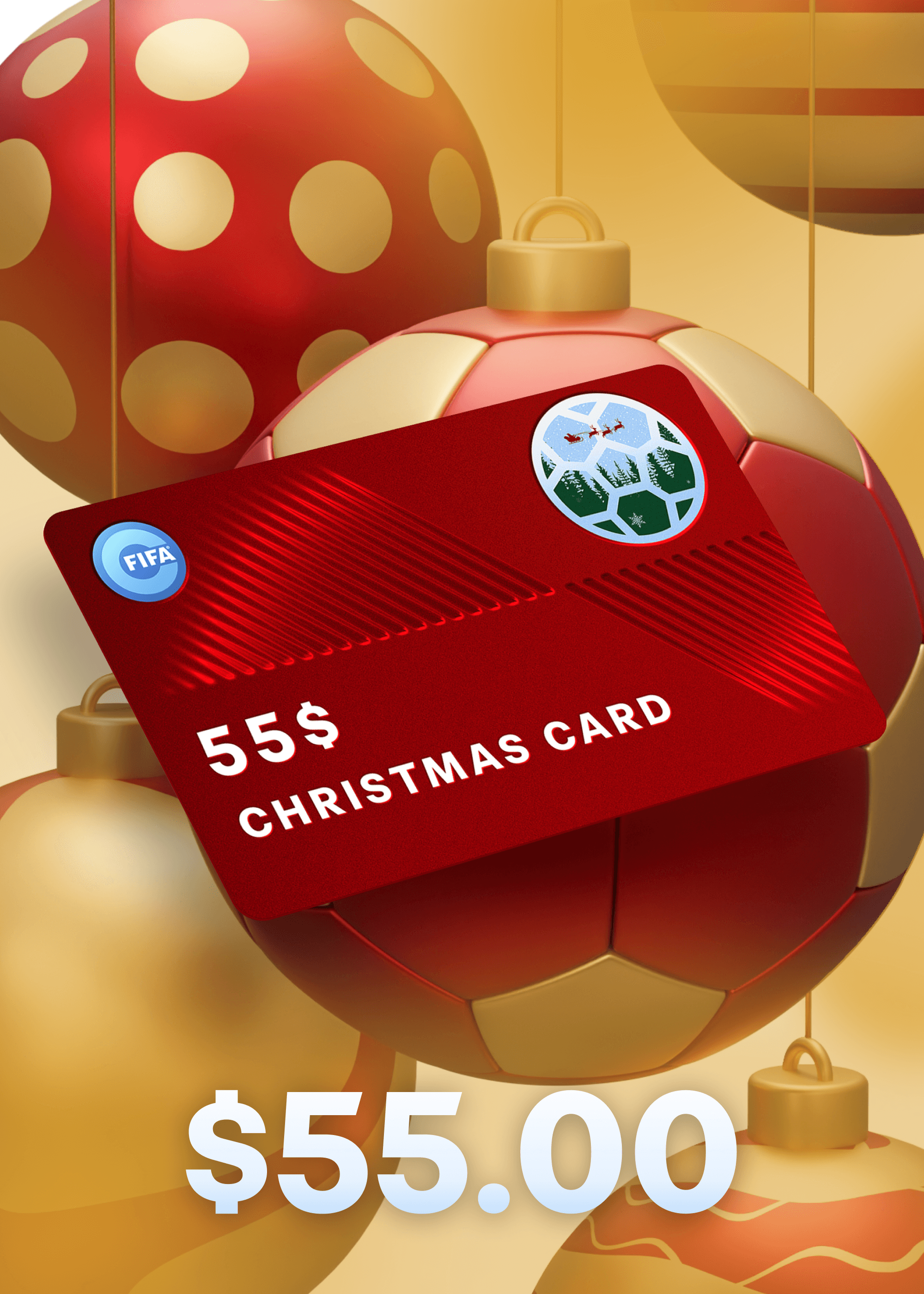 $55 FIFA Collect Christmas Card