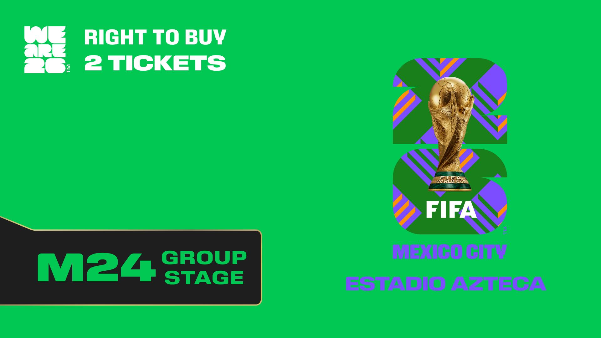 Collectible also valid as RTB for 2 tickets to M24