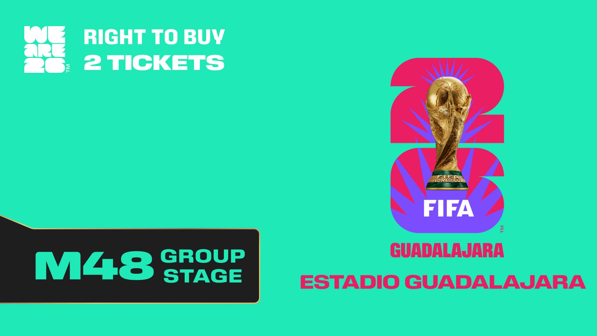 Collectible also valid as RTB for 2 tickets to M48 Guadalajara