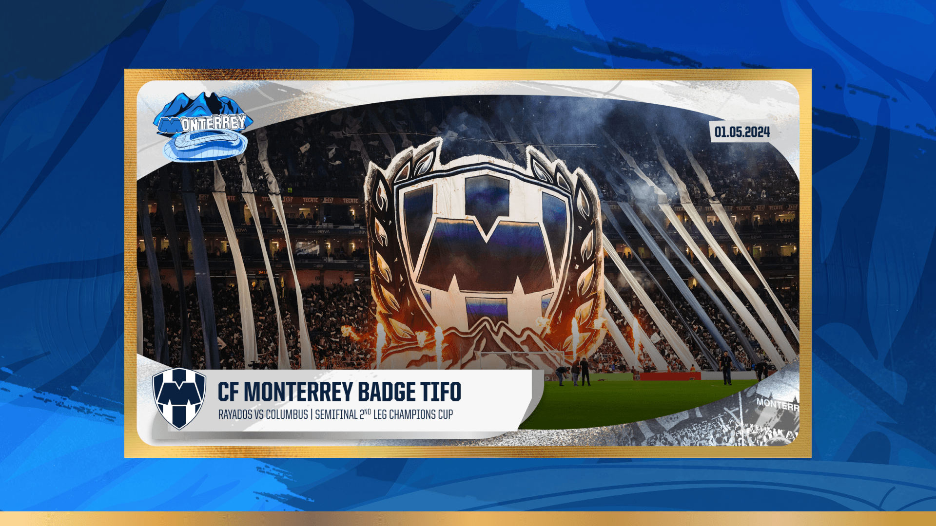 CF Monterrey Badge TIFO