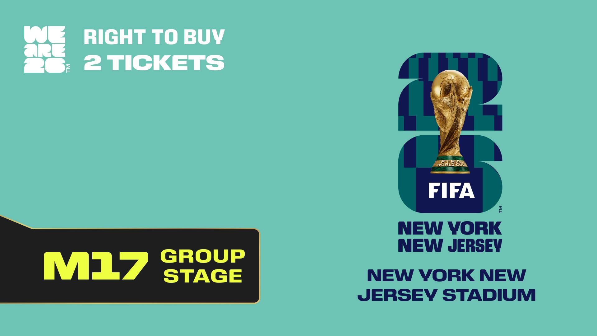 Collectible also valid as RTB for 2 tickets to M17 New York